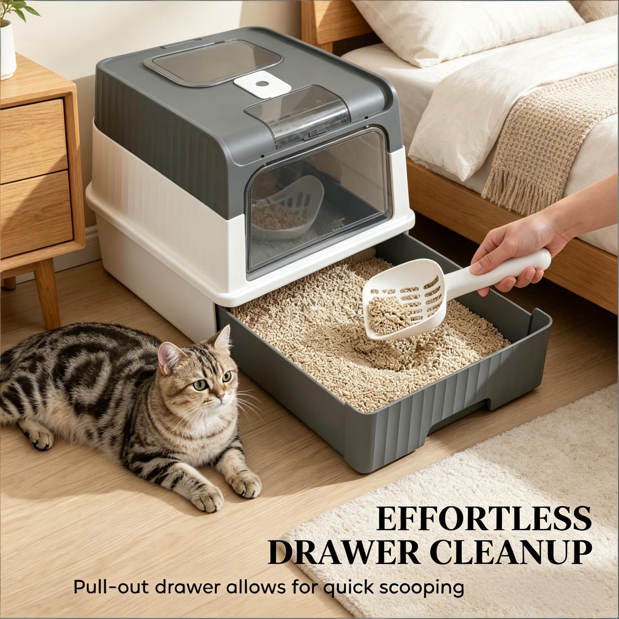 Tinyhomie LW-JA-P500180T3971 Cat-Litter-Box - View #7