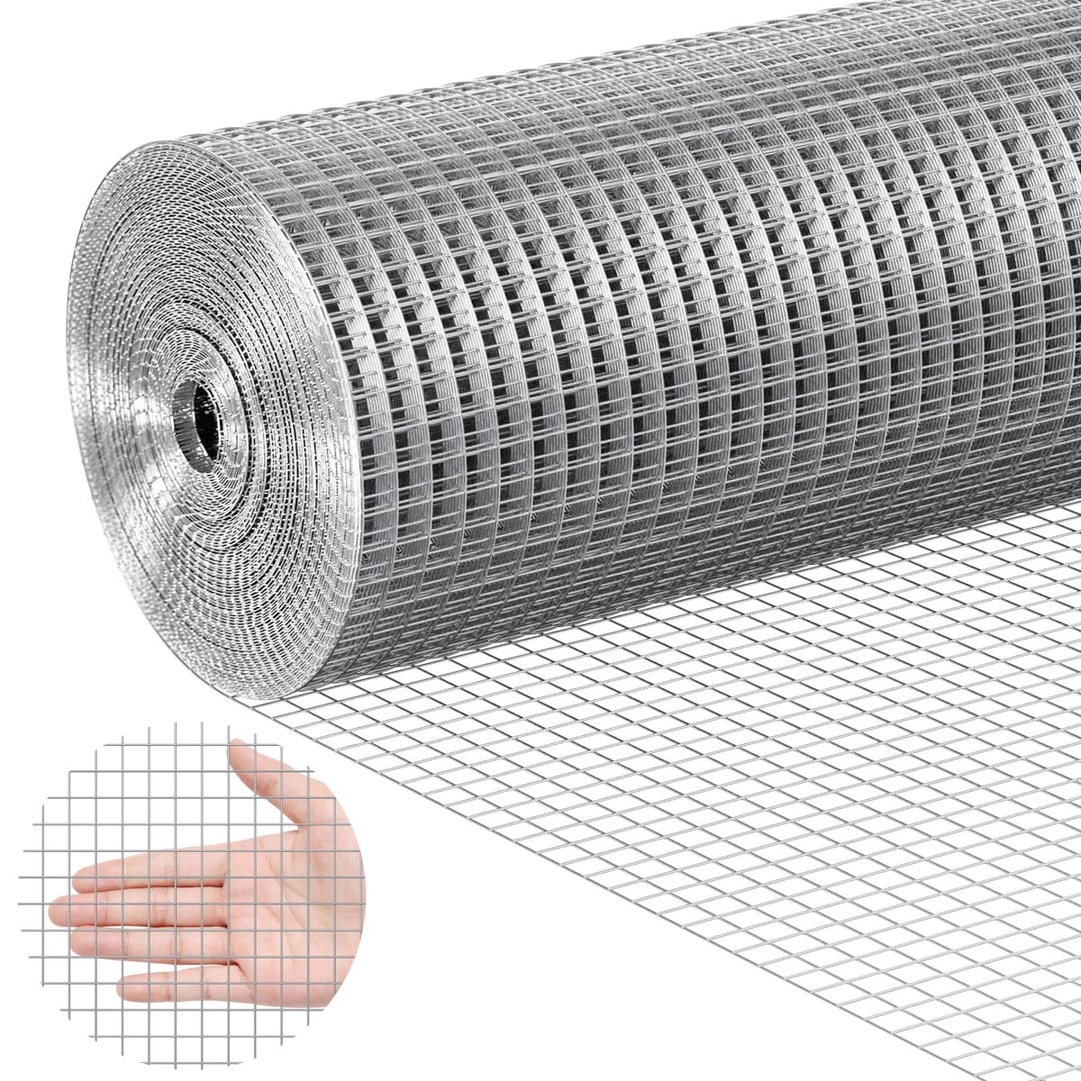 Loheer - 36-in x 50-ft 19-Gauge 1/2-in Galvanized Hardware Cloth Wire Fencing