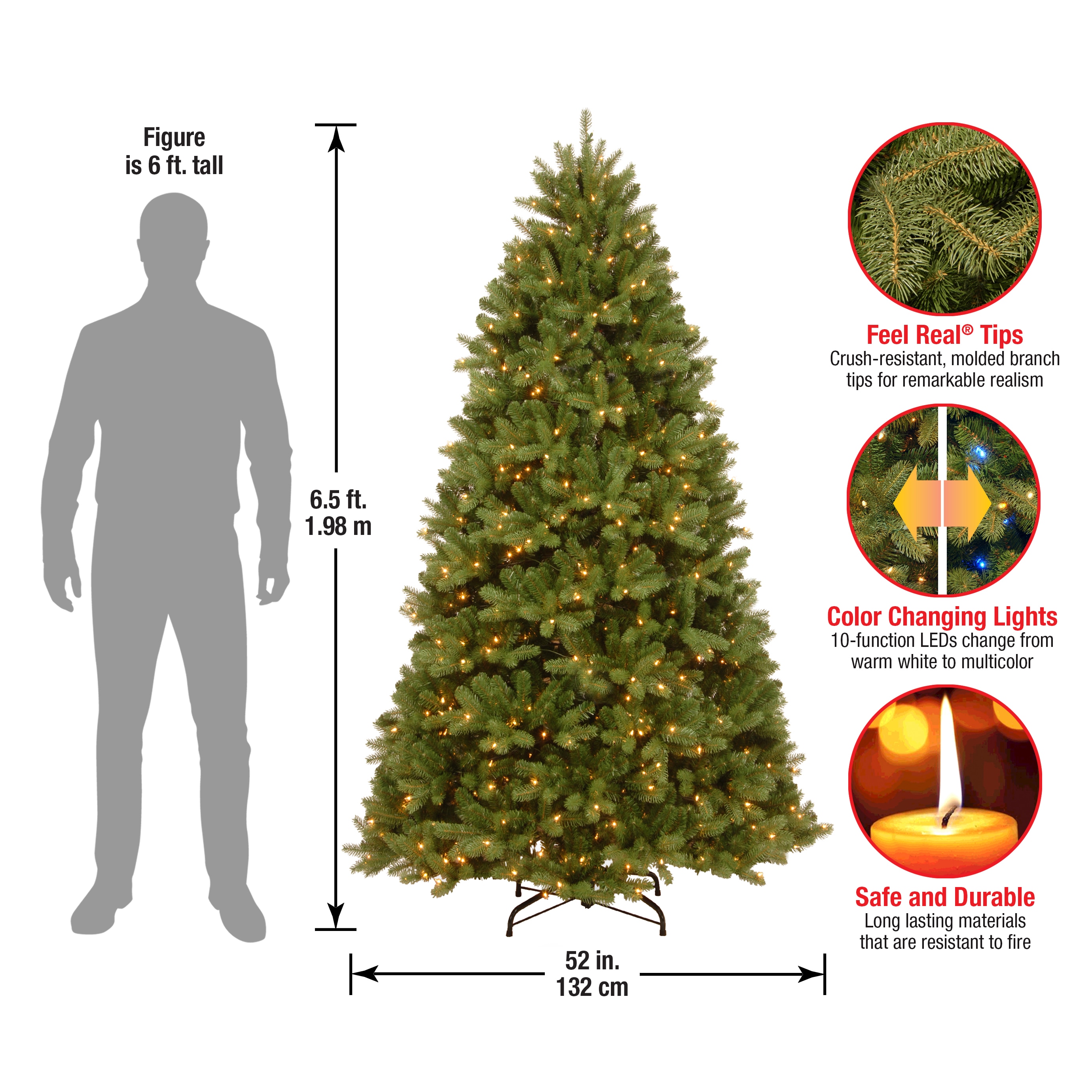 National Tree Company PEND2-D00-65 Artificial-Christmas-Trees - View #5
