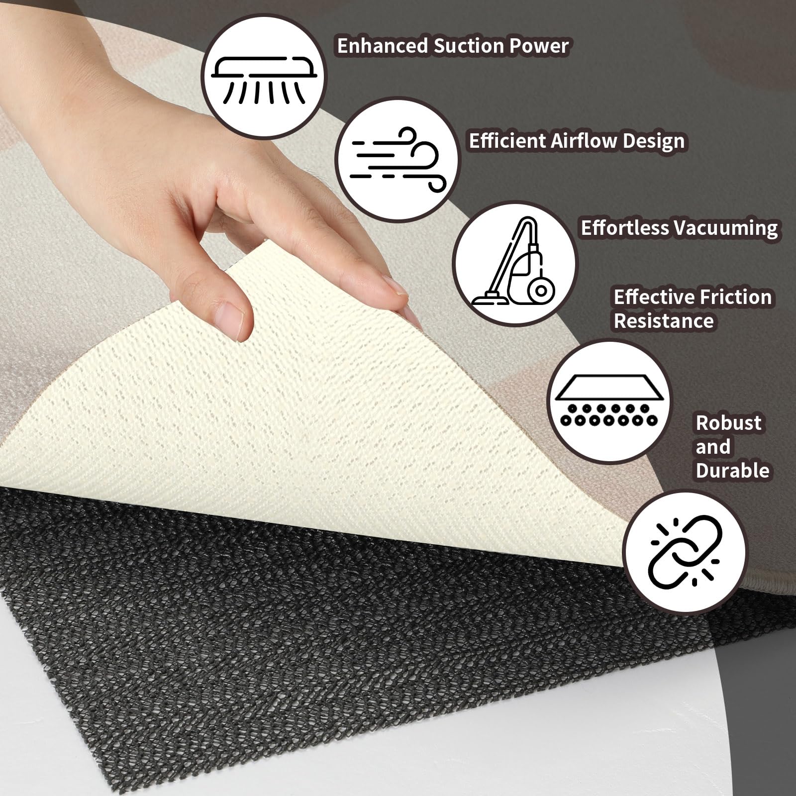 SenQWFa LSQ0814S182 Rug-Pad - View #3