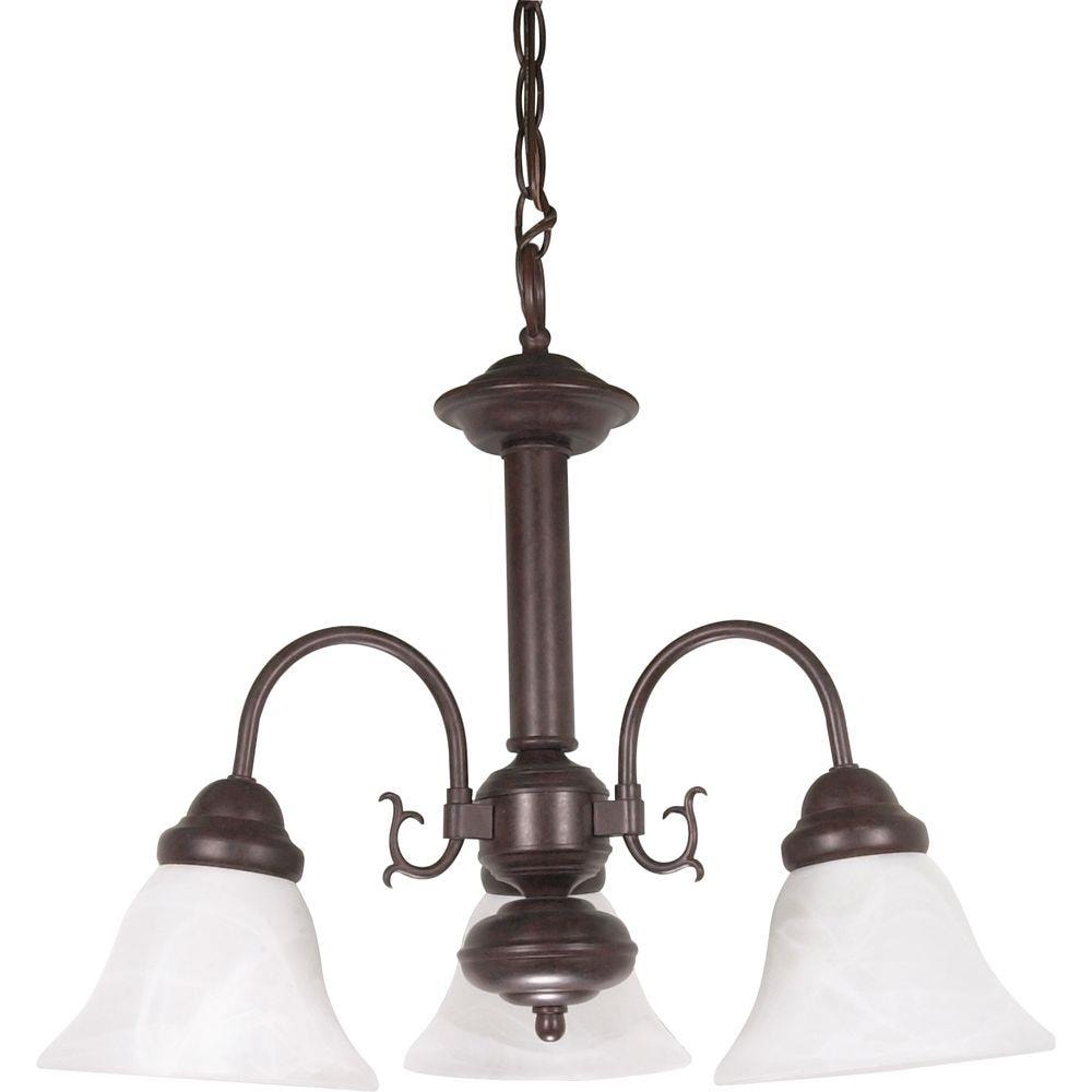  LW-SC527908 1-Light Old Bronze Transitional Dry Rated Chandelier