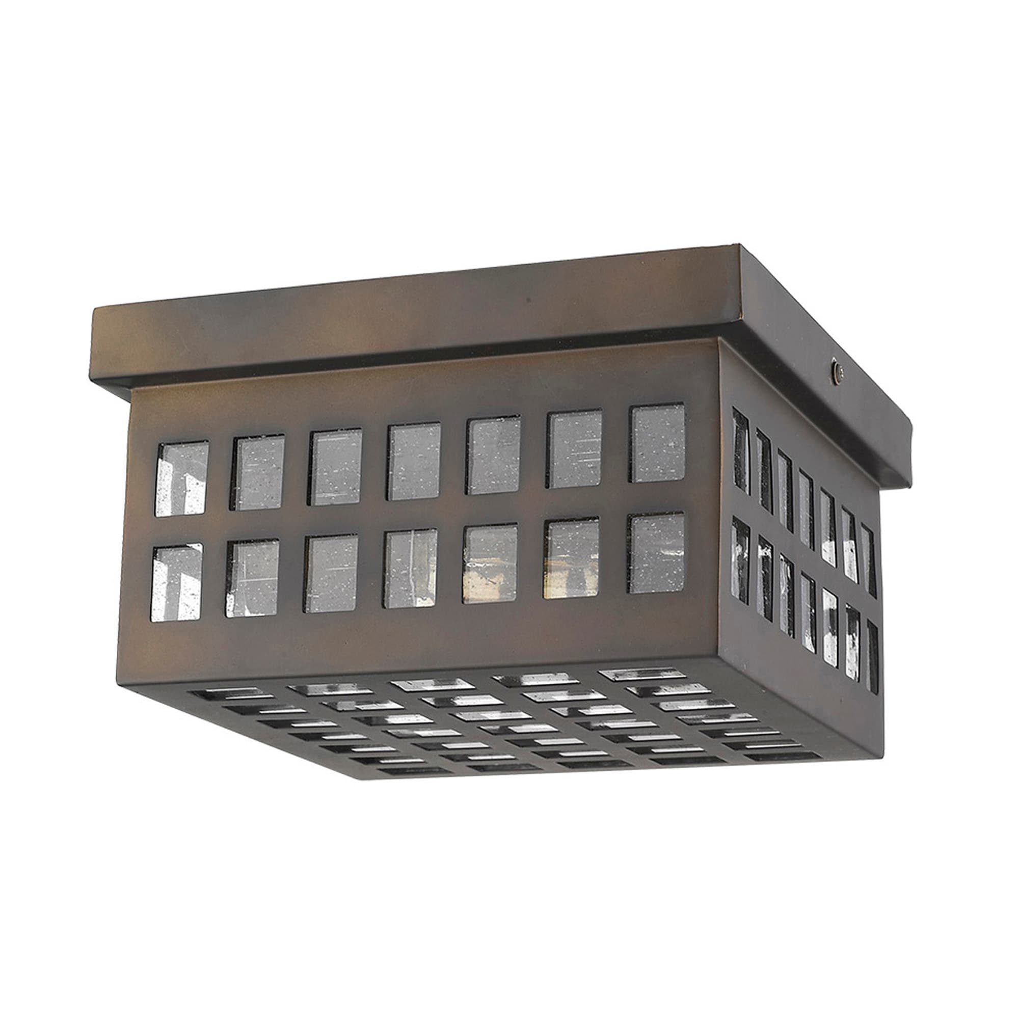 Acclaim Lighting 1815ORB Letzel 1 -Light 8.75-in Oil-rubbed Bronze Flush Mount Light
