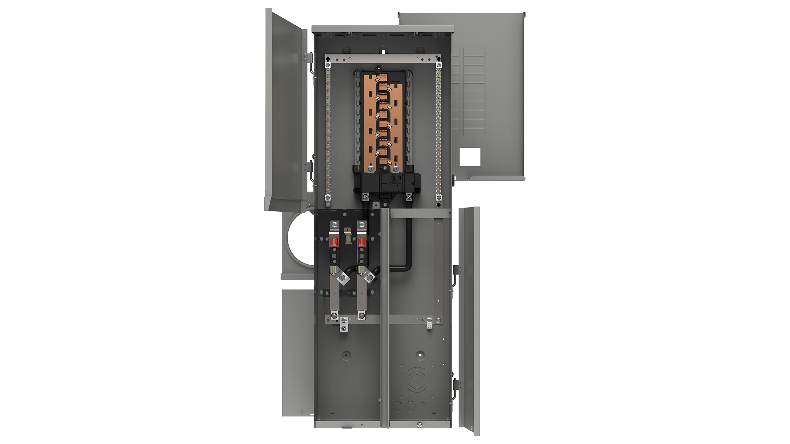 Siemens 200 -Amp 20 -Spaces 40 -Circuit Outdoor Main breaker meter combo Load Center #MC2040B1200SED