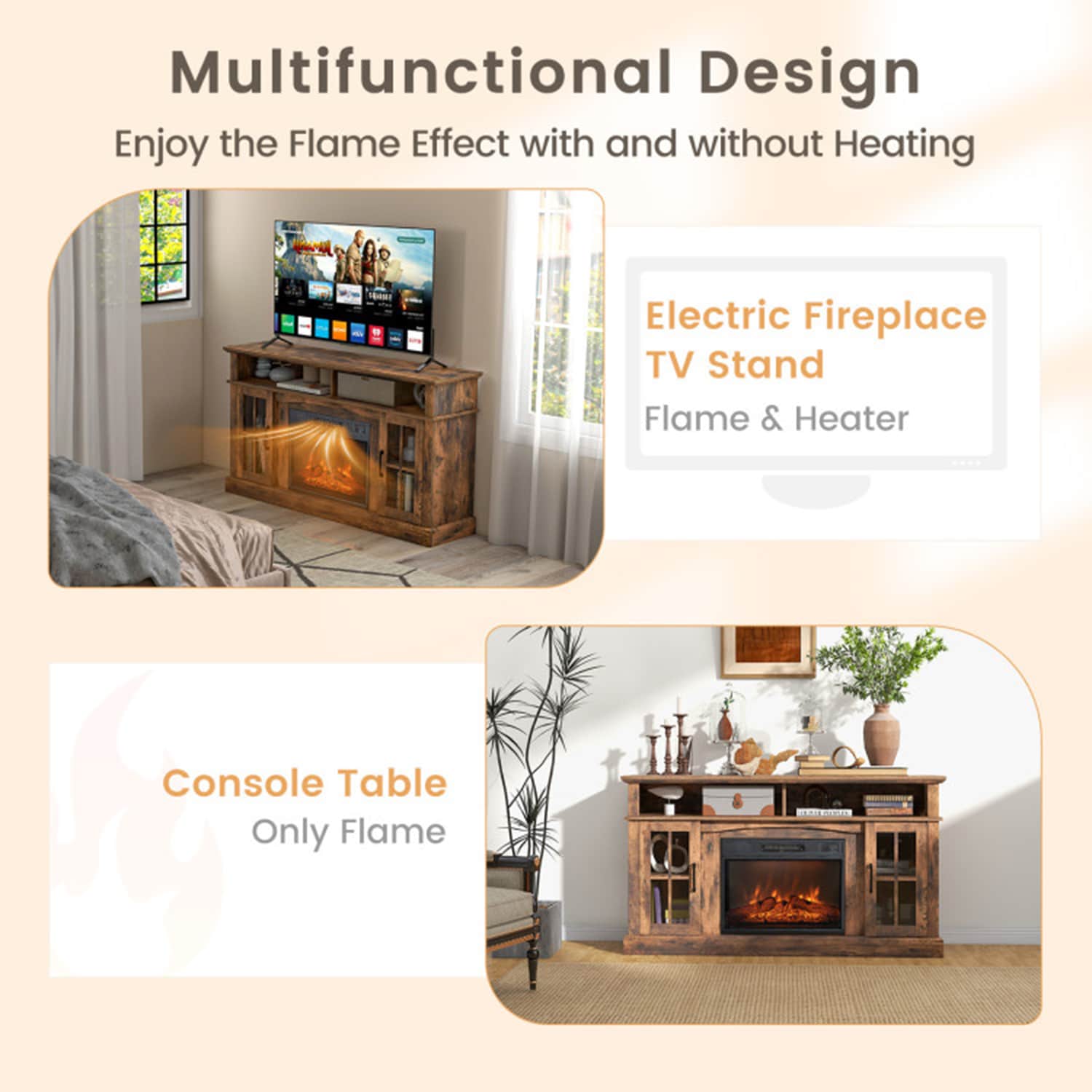 Clihome CL-FP10106BN Electric-Fireplaces - View #11