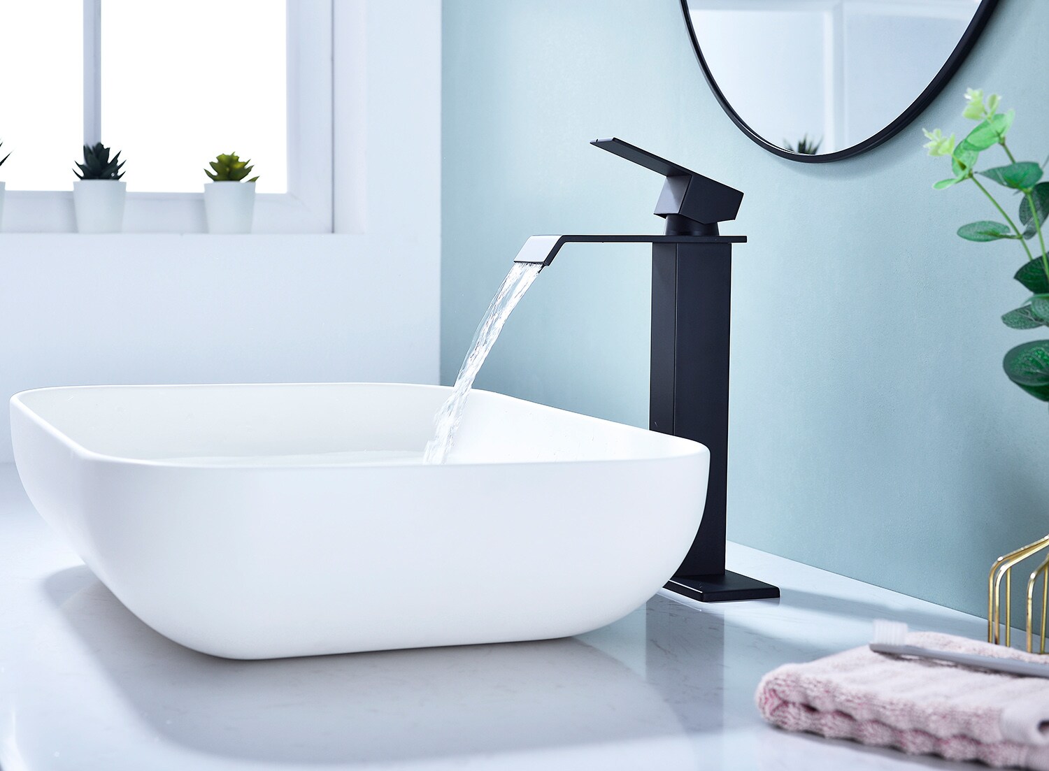 LUCKY ONE LO-TH1028HMB3P Lavatory-Faucets - View #2
