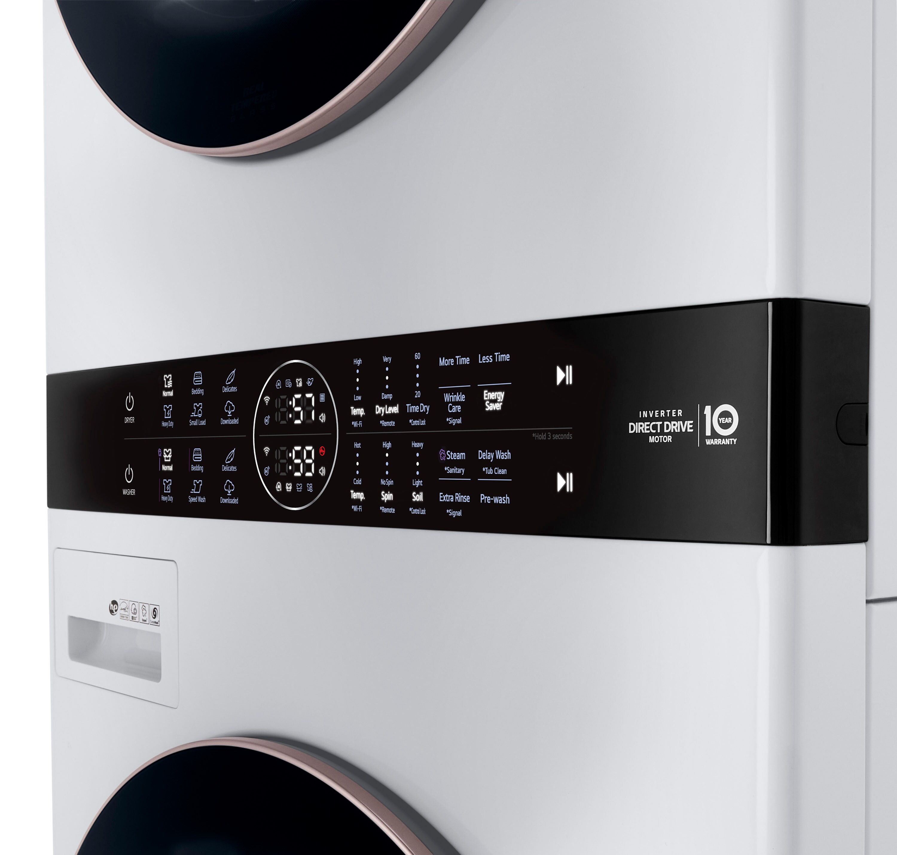 LG WashTower Electric Stacked Laundry Center with 4.5-cu ft Washer and 7.4-cu ft Dryer (ENERGY STAR)