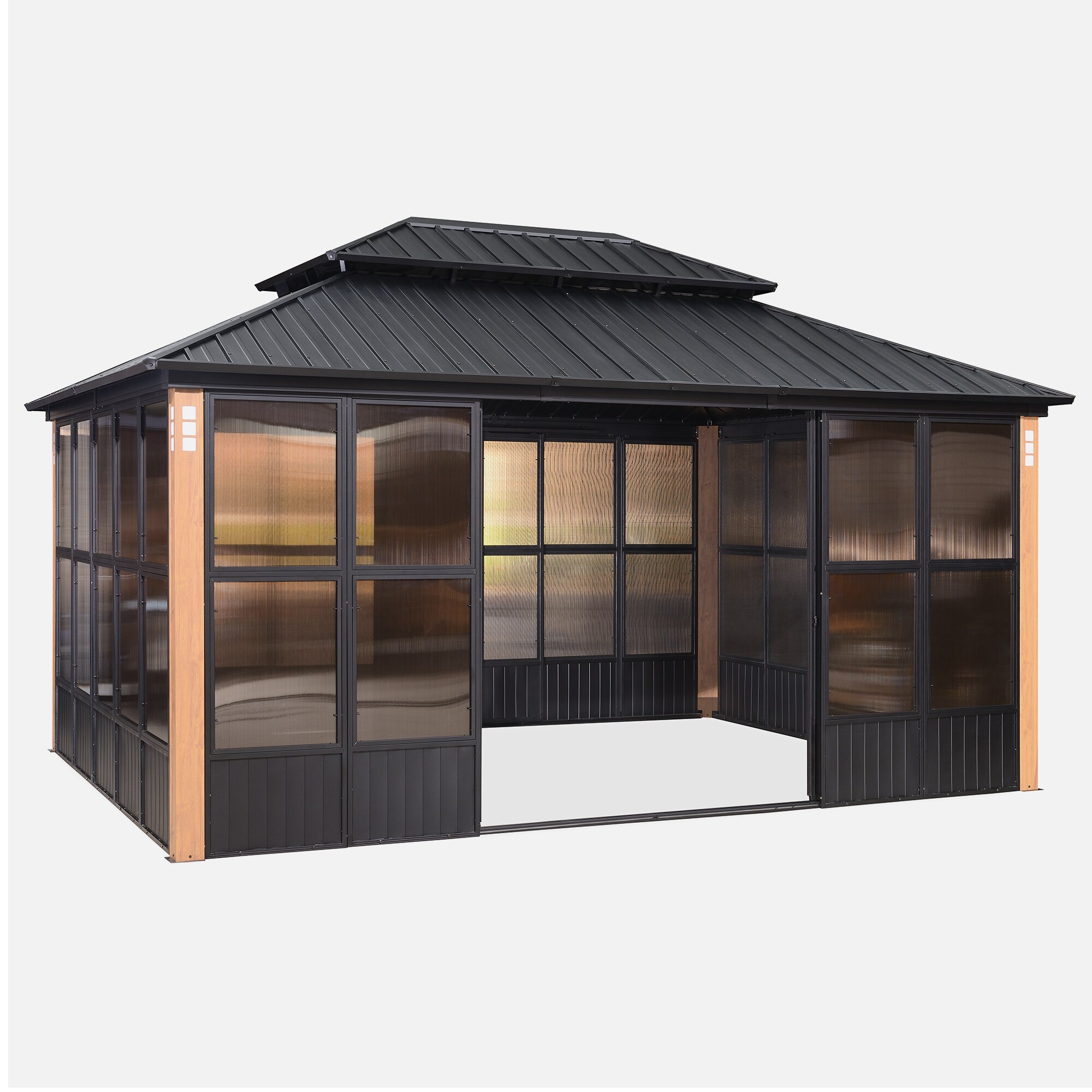 PURPLE LEAF LS06SRW1216 Wood-Resin-Gazebos - View #2