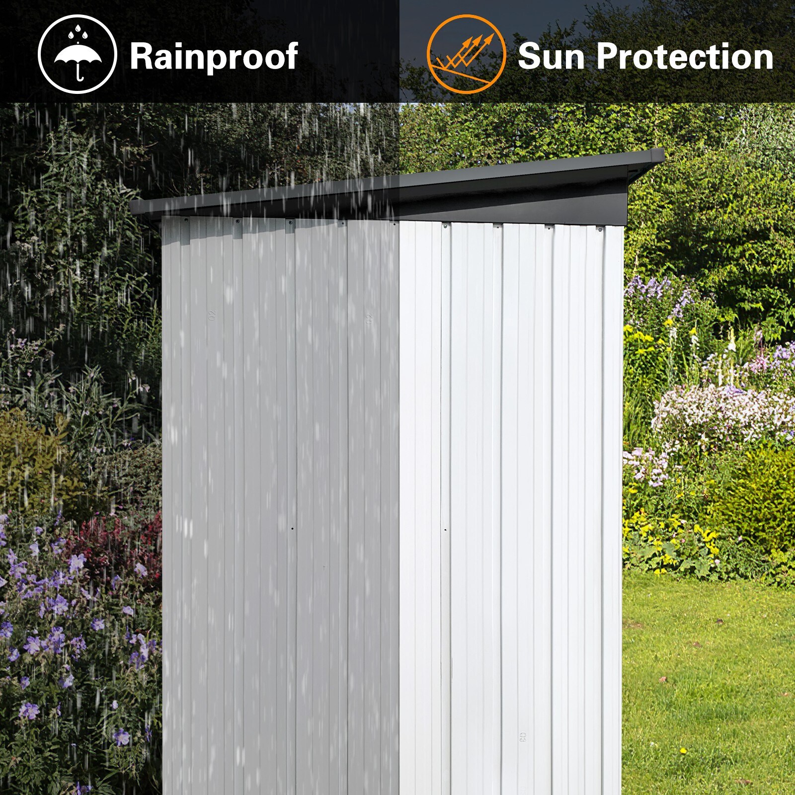 WELLFOR GT-HPY-3733GR-A Metal-Storage-Buildings-Sheds - View #6