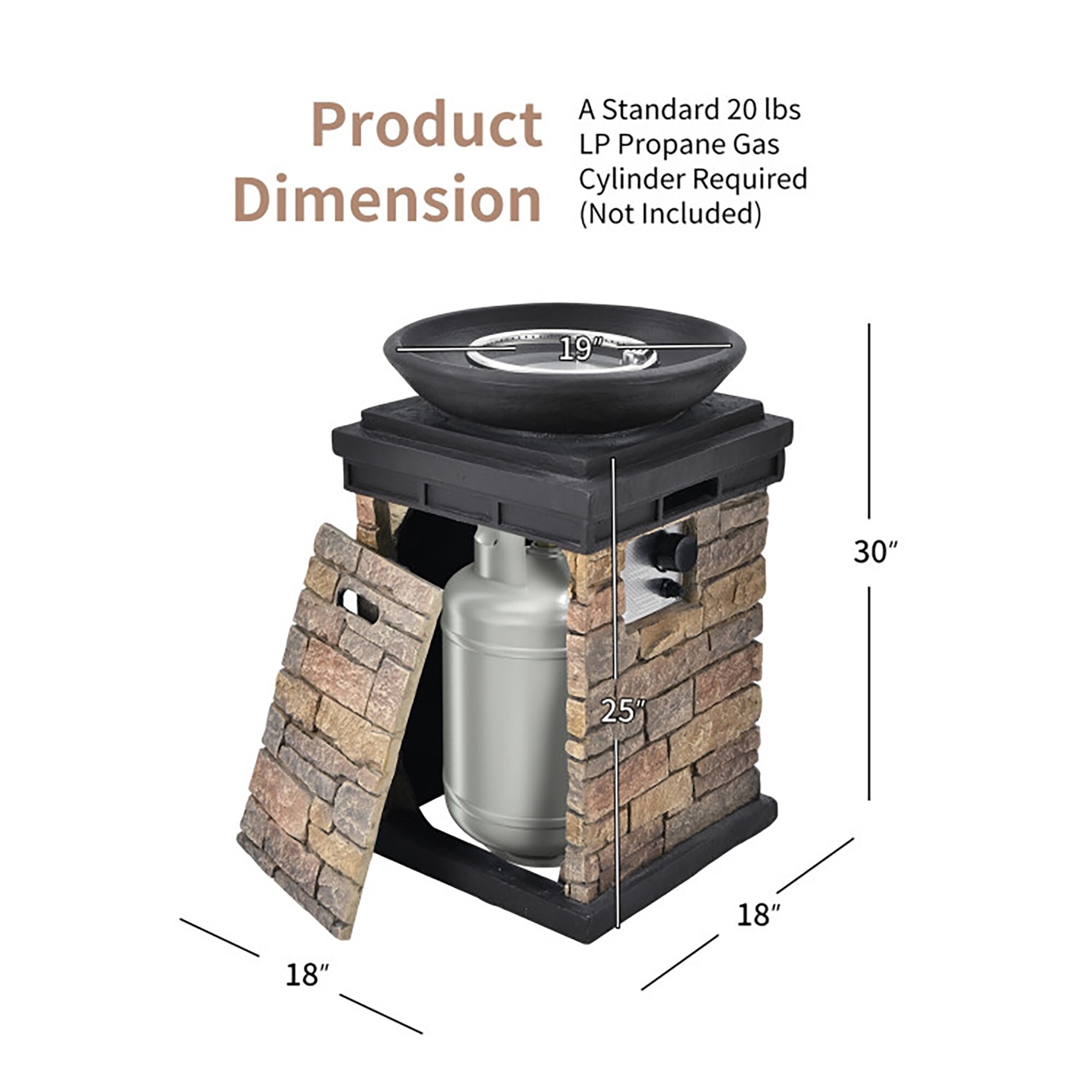 CASAINC WFEHFP-06-B Outdoor-Gas-Firepits - View #5