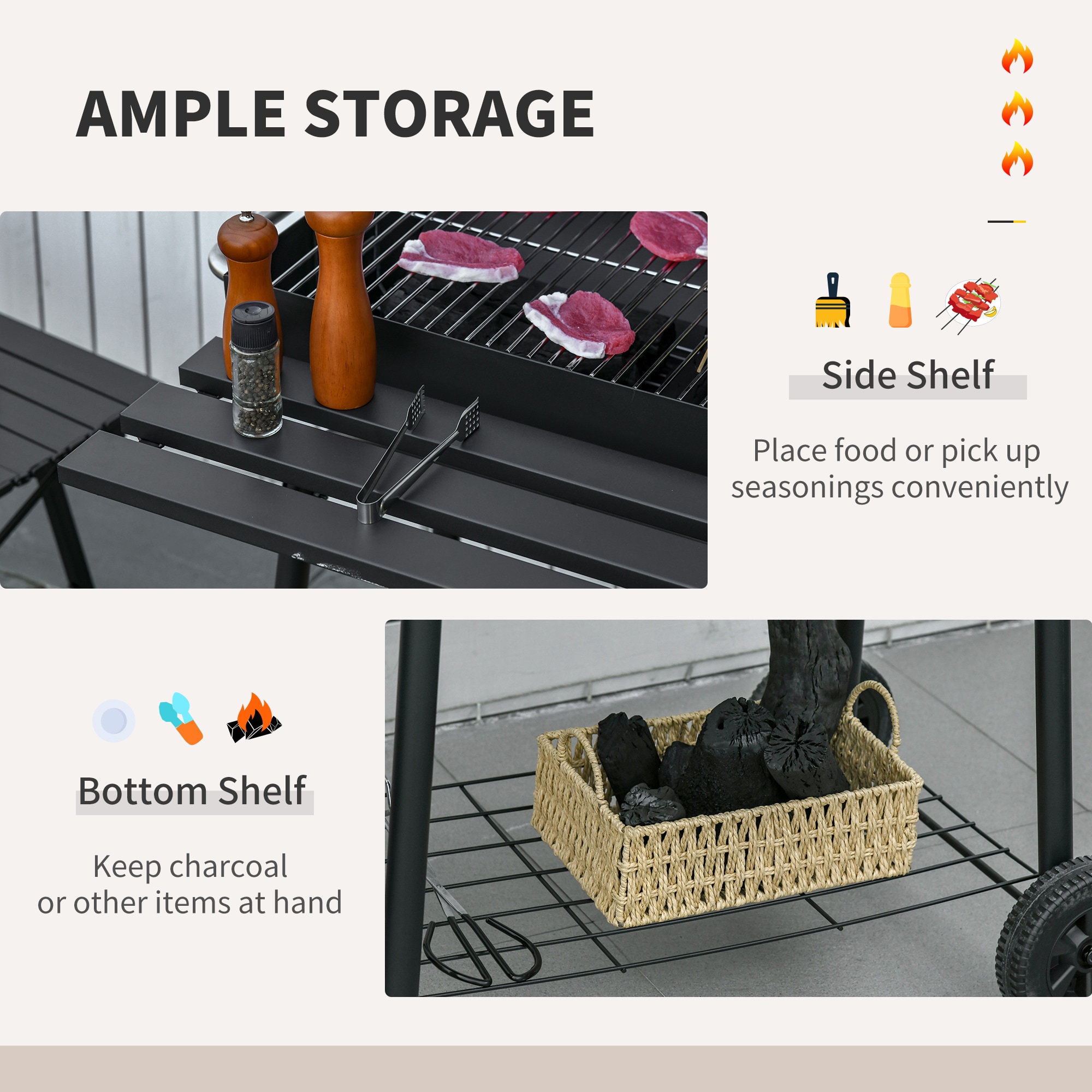 Lycvki CP18 Gas-Grill-Cookgrates-Warmracks - View #3