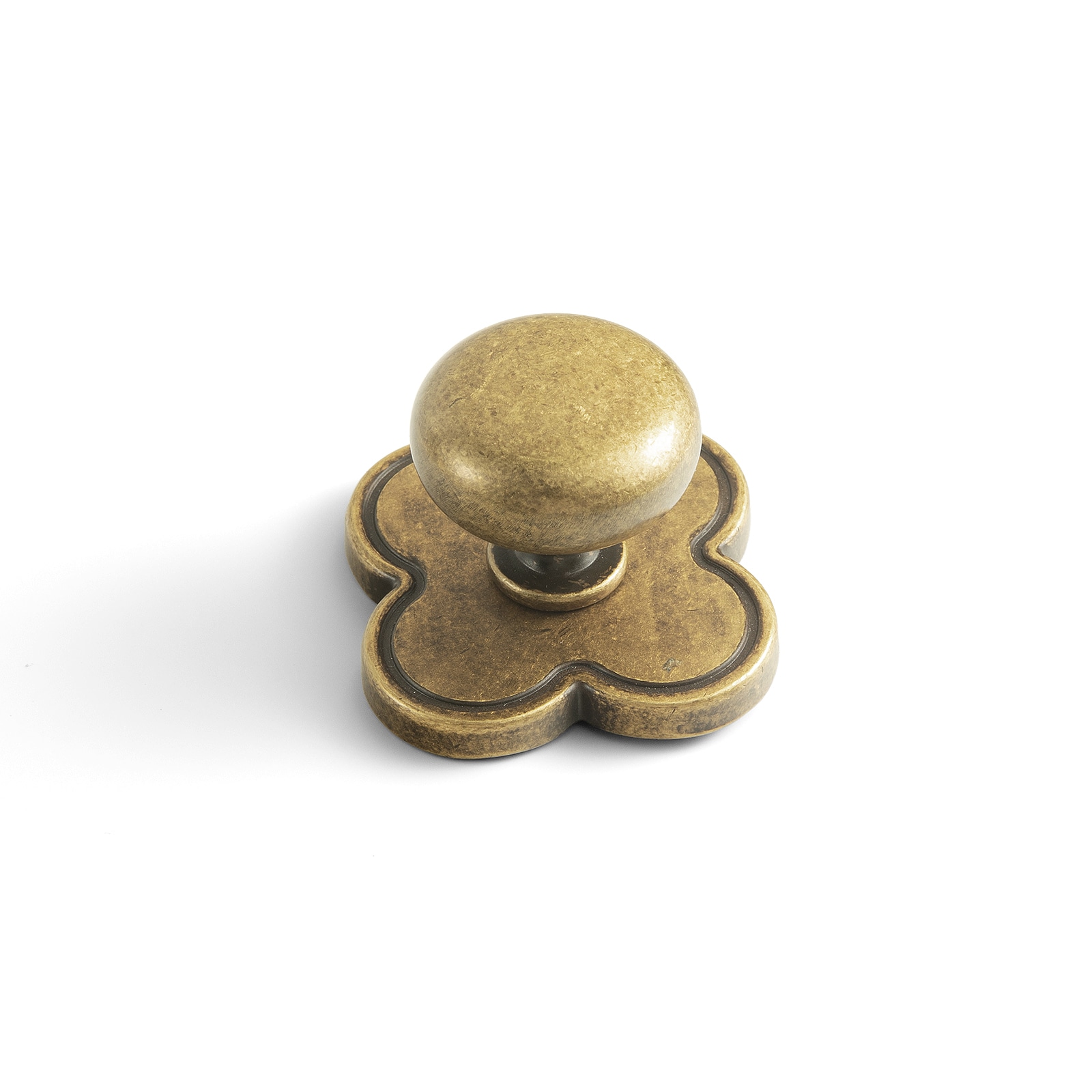 Miaokesen 1-1/10-in Antique Brass Mushroom Classic Cabinet Knob 6 -Pack #9207GT-F-DK
