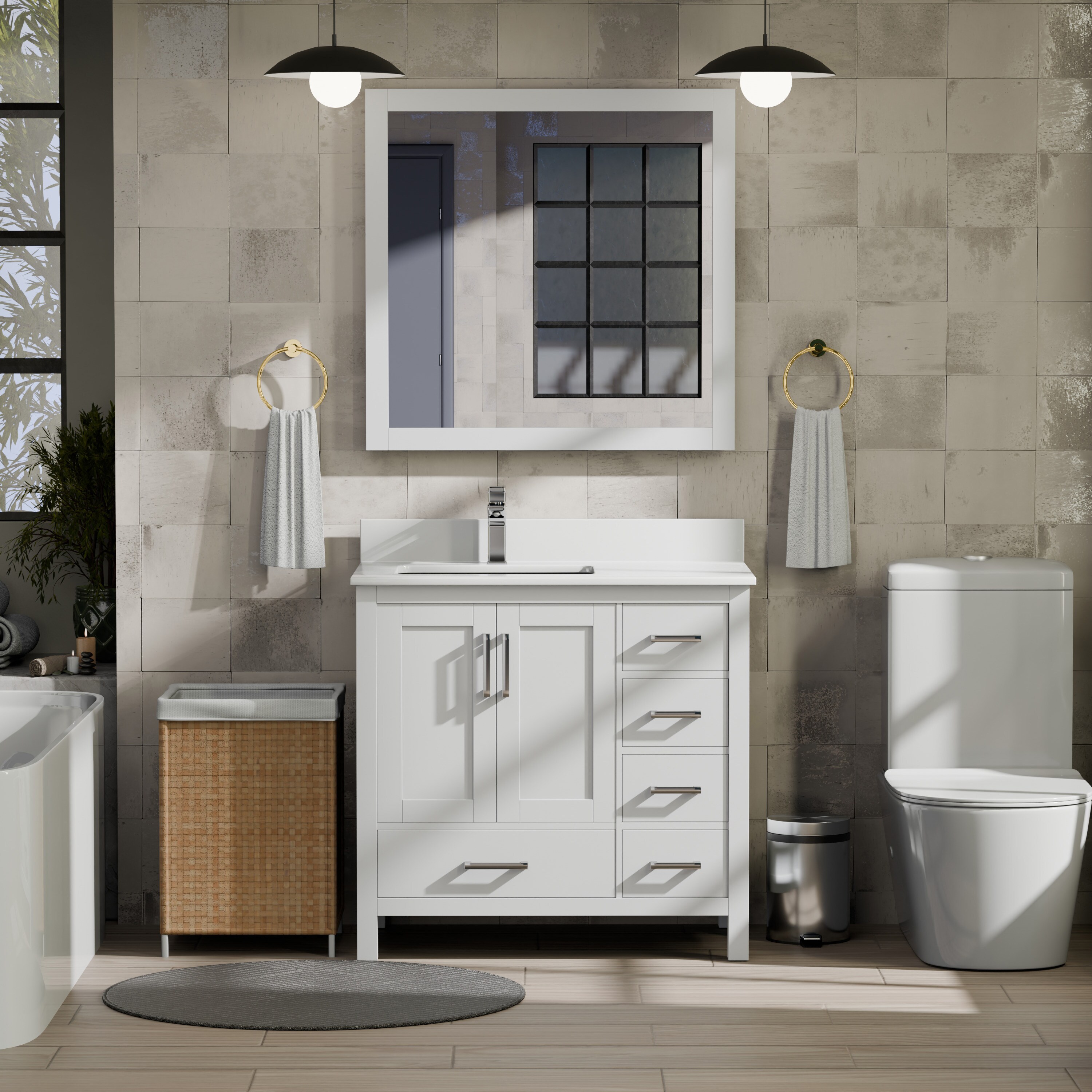 Lexora LVJ36SA300L Bath-Vanity-Combo - View #2