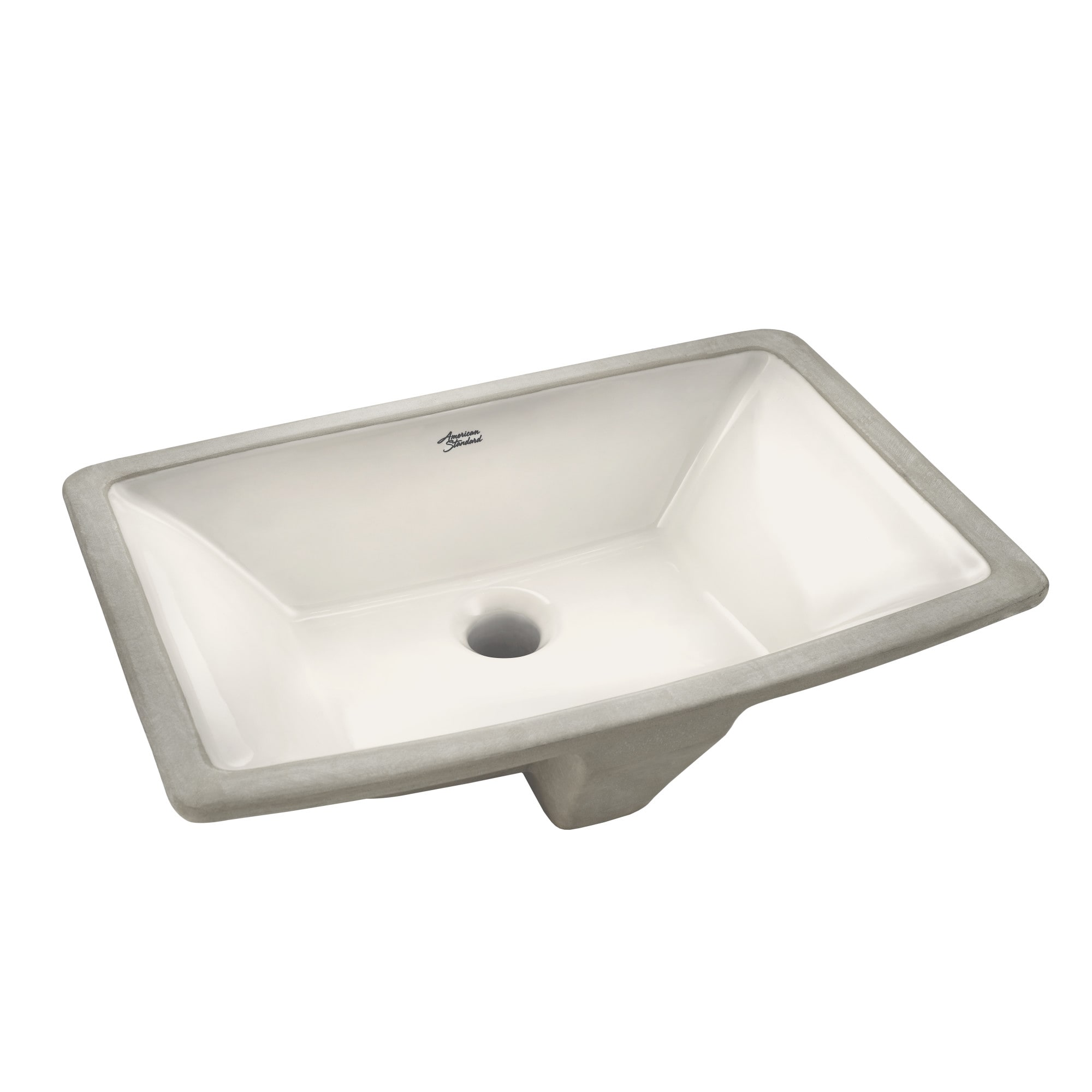 American Standard 0330000.222 Townsend Linen Undermount Rectangular Modern Bathroom Sink (6.5-in x 19.5-in)