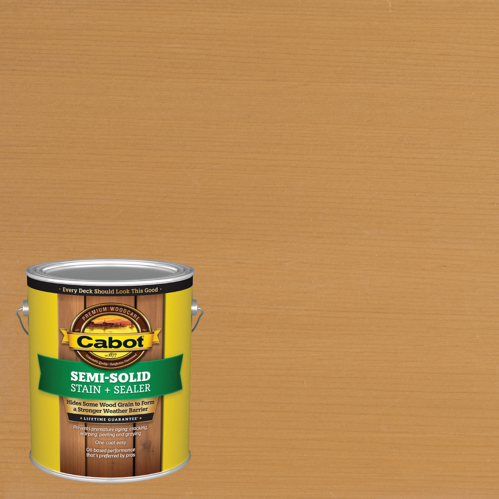 New Cedar Semi-solid Exterior Wood Stain and Sealer (1-Gallon) in Brown | - Cabot NEW CEDAR-238818