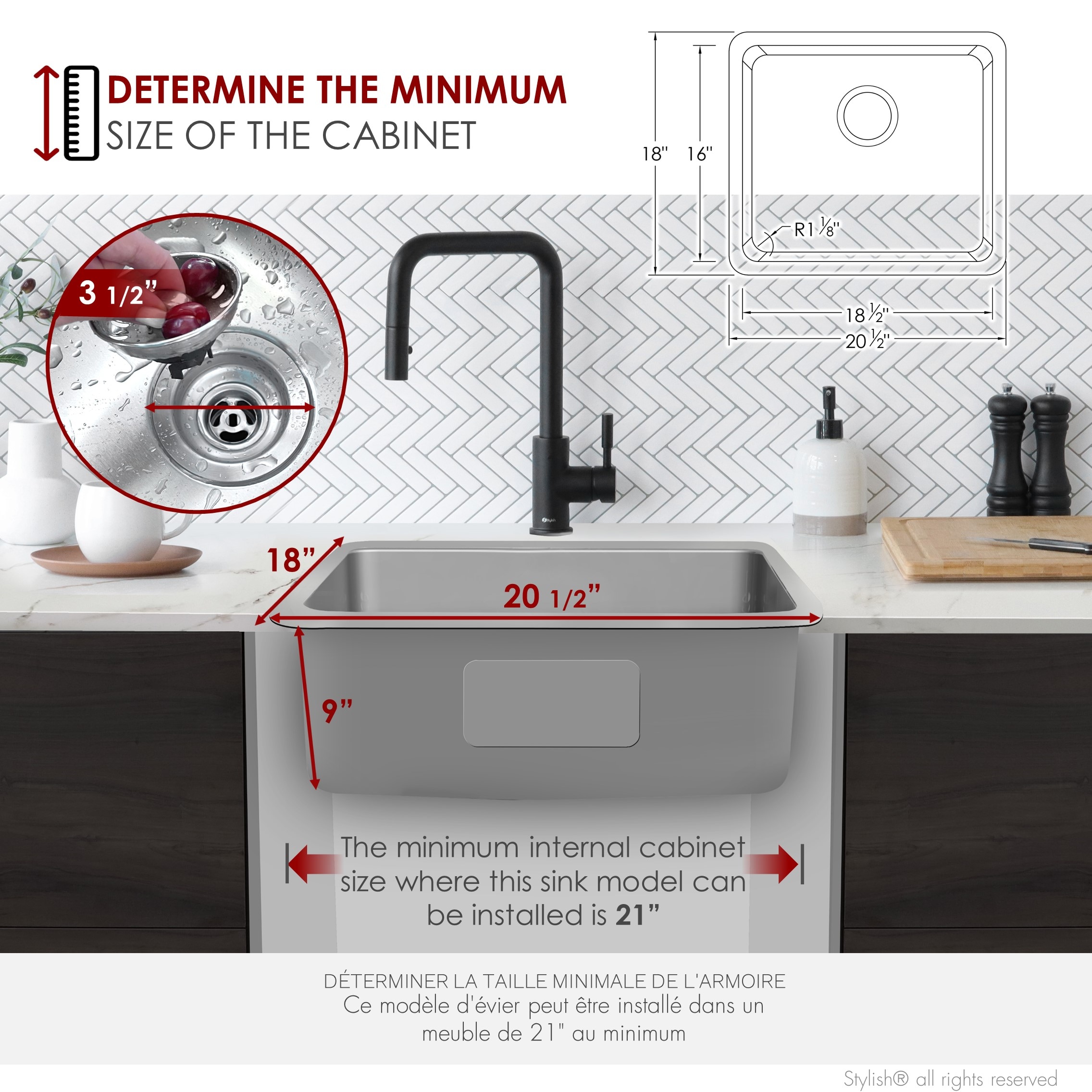 Stylish S-408T1 Kitchen-Sinks - View #5