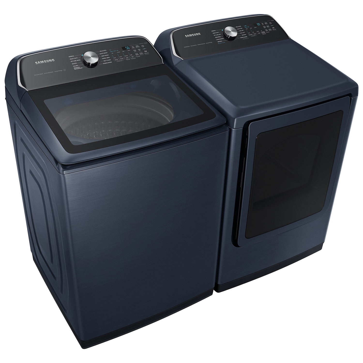 Samsung blue washer and dryer deals set