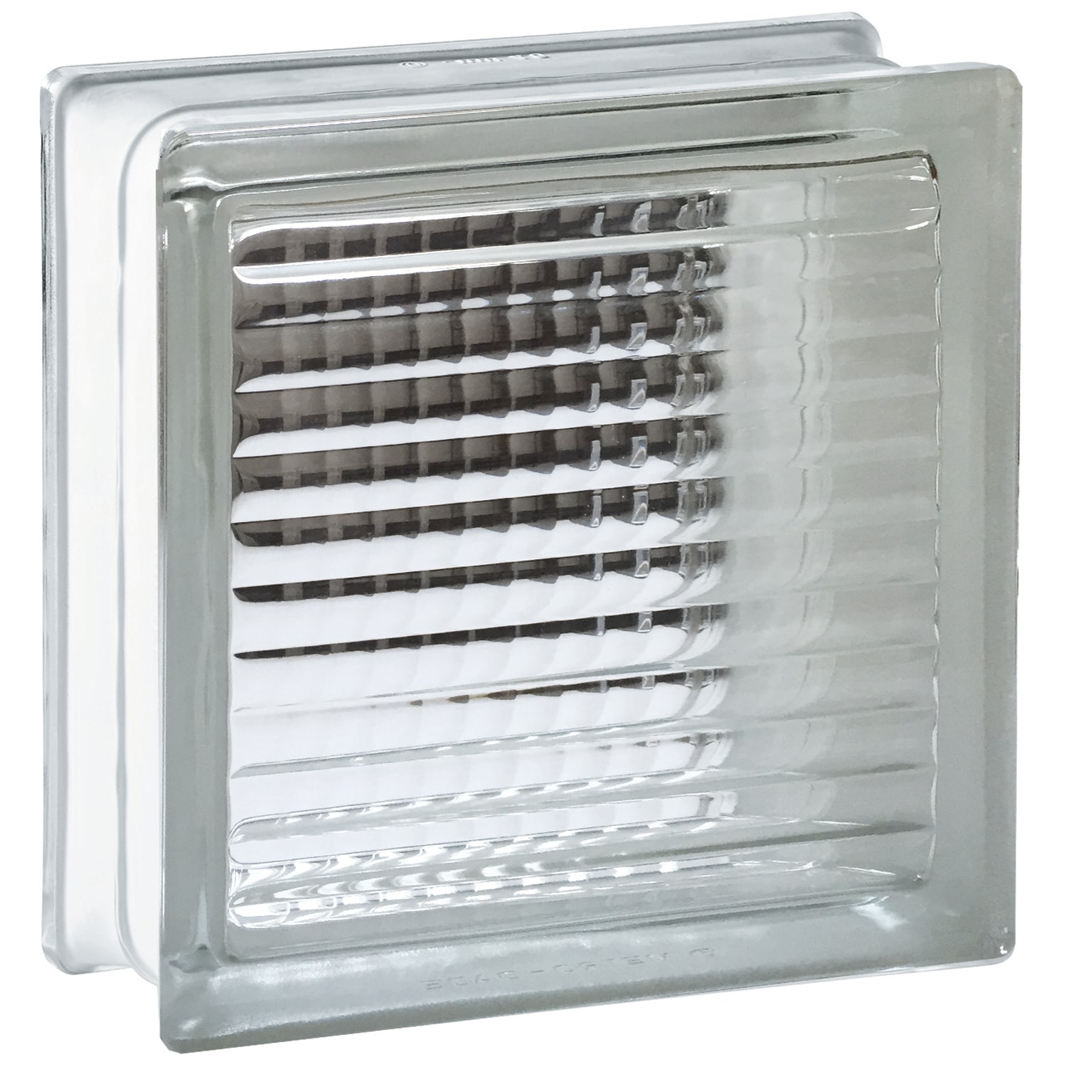 SEVES LRWXR12X12 Cross-ribbed Cross-ribbed Glass Block ( 12.0-in H x 12.0-in W x 4.0-in D )