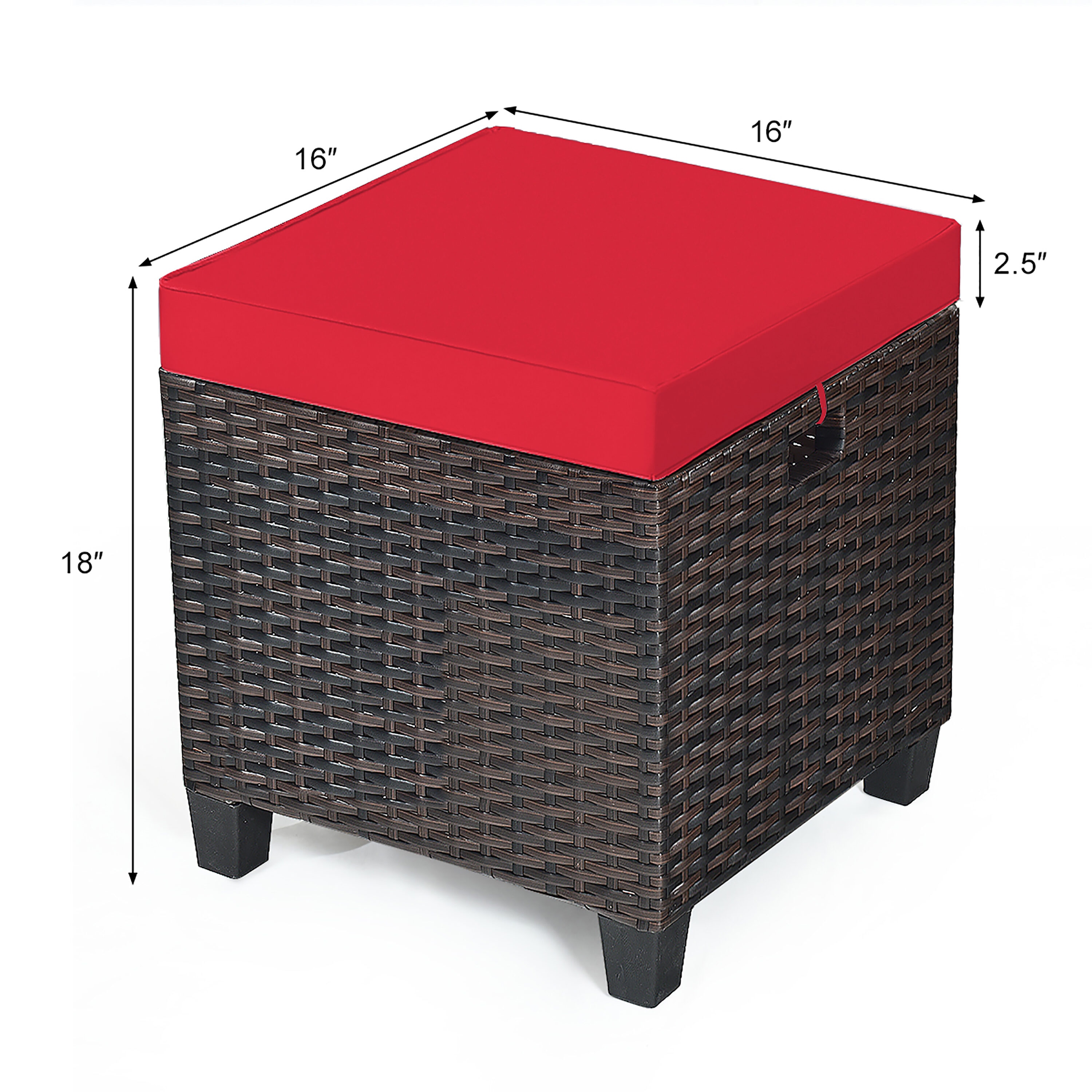 Costway HW63237RE Stools-Ottomans - View #8