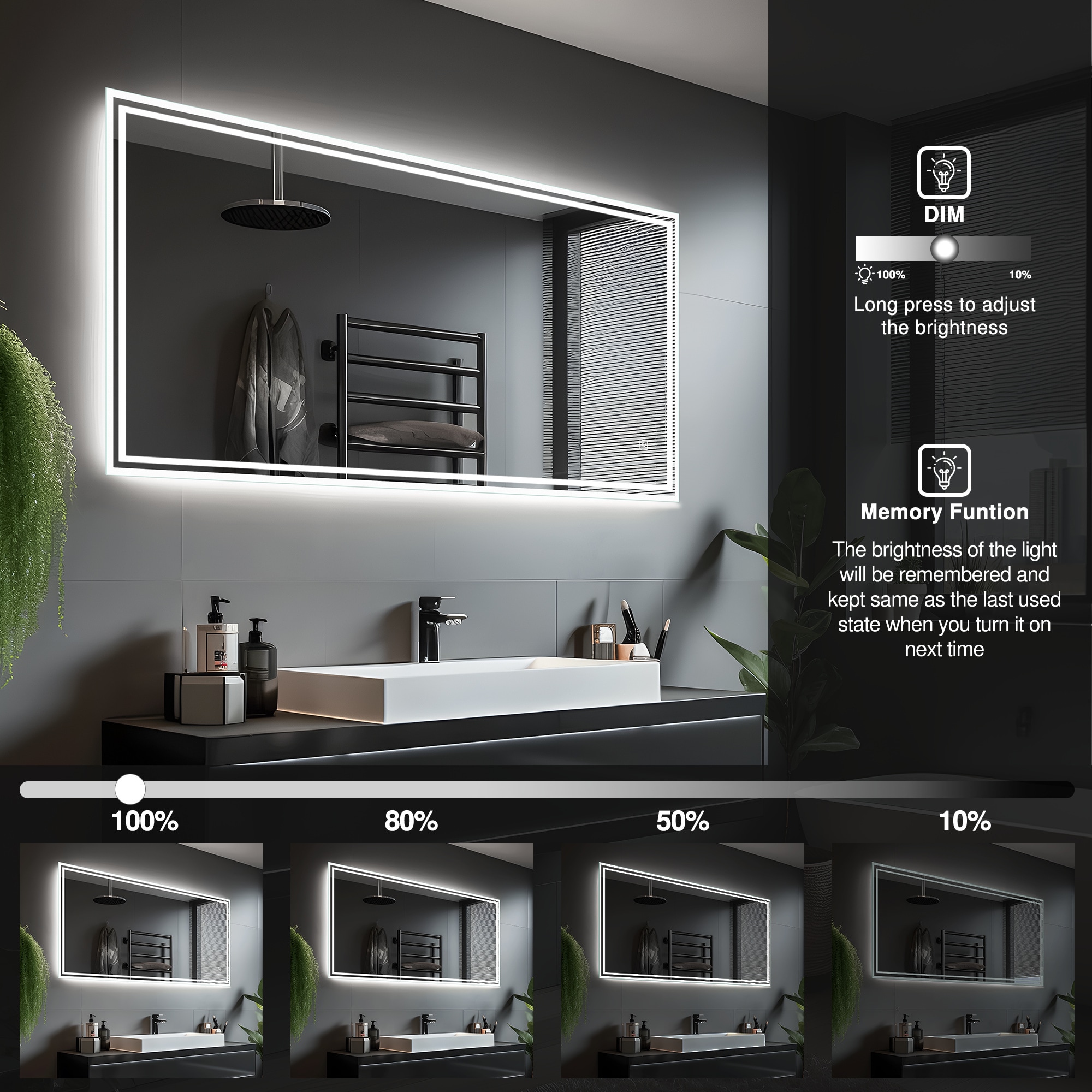 Dovelina LS-23120411 Framed-Bath-Mirrors - View #4