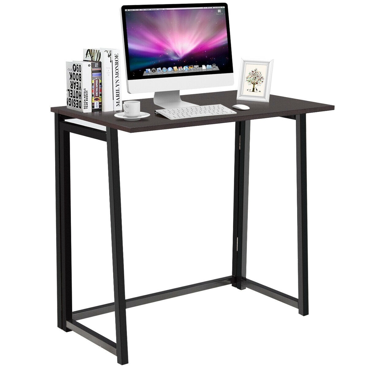 CASAINC WF-HYSN-65653CF Desk 31.5-in Brown Modern/Contemporary Computer Desk
