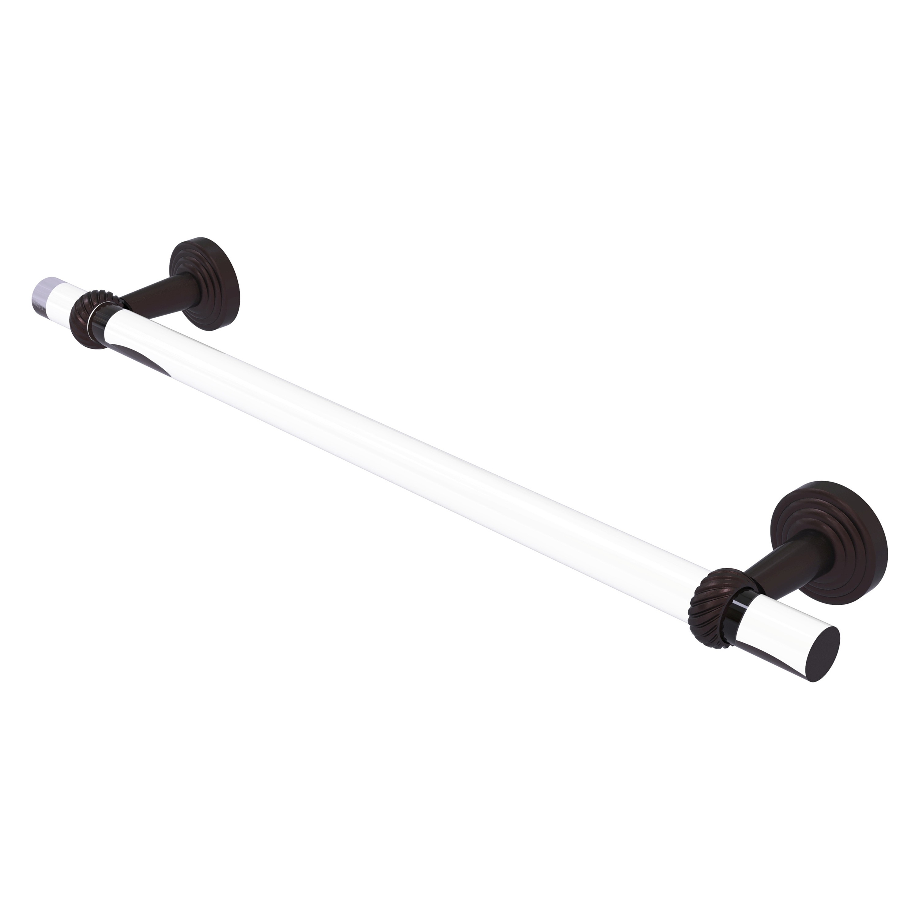Allied Brass PB-41T-36-ABZ Pacific Beach 36-in Antique Bronze Wall mount Single Towel Bar