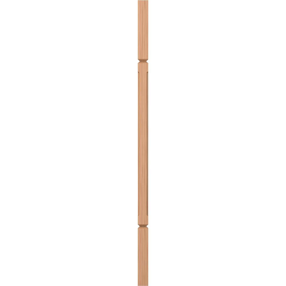 L.J. Smith Stair Systems LJC-5060V-AL 34 34-in x 1.25 Unfinished Alder Square Top Stair Baluster