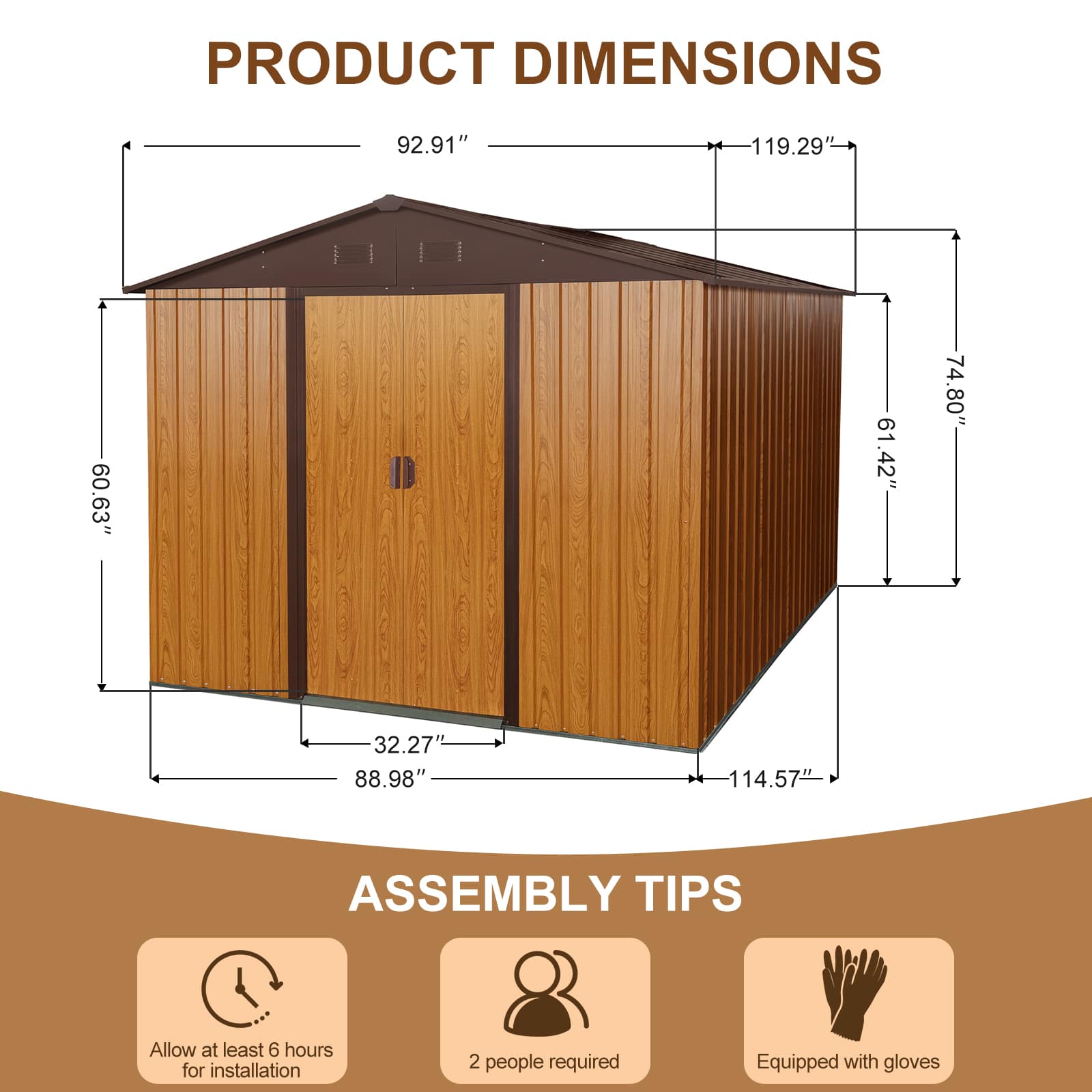 Misty Moon FXLW0403-CWP0067 Metal-Storage-Buildings-Sheds - View #10