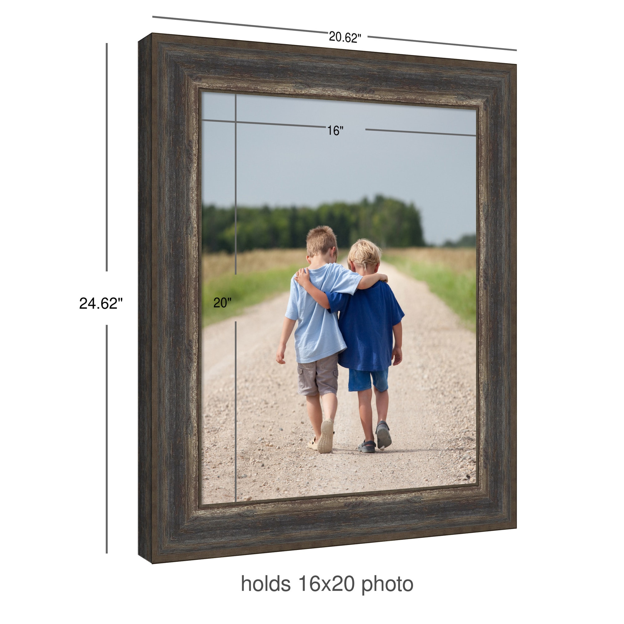Amanti Art Picture Frame 16x20 Alta Rustic Char Gallery Wall Frame for ...