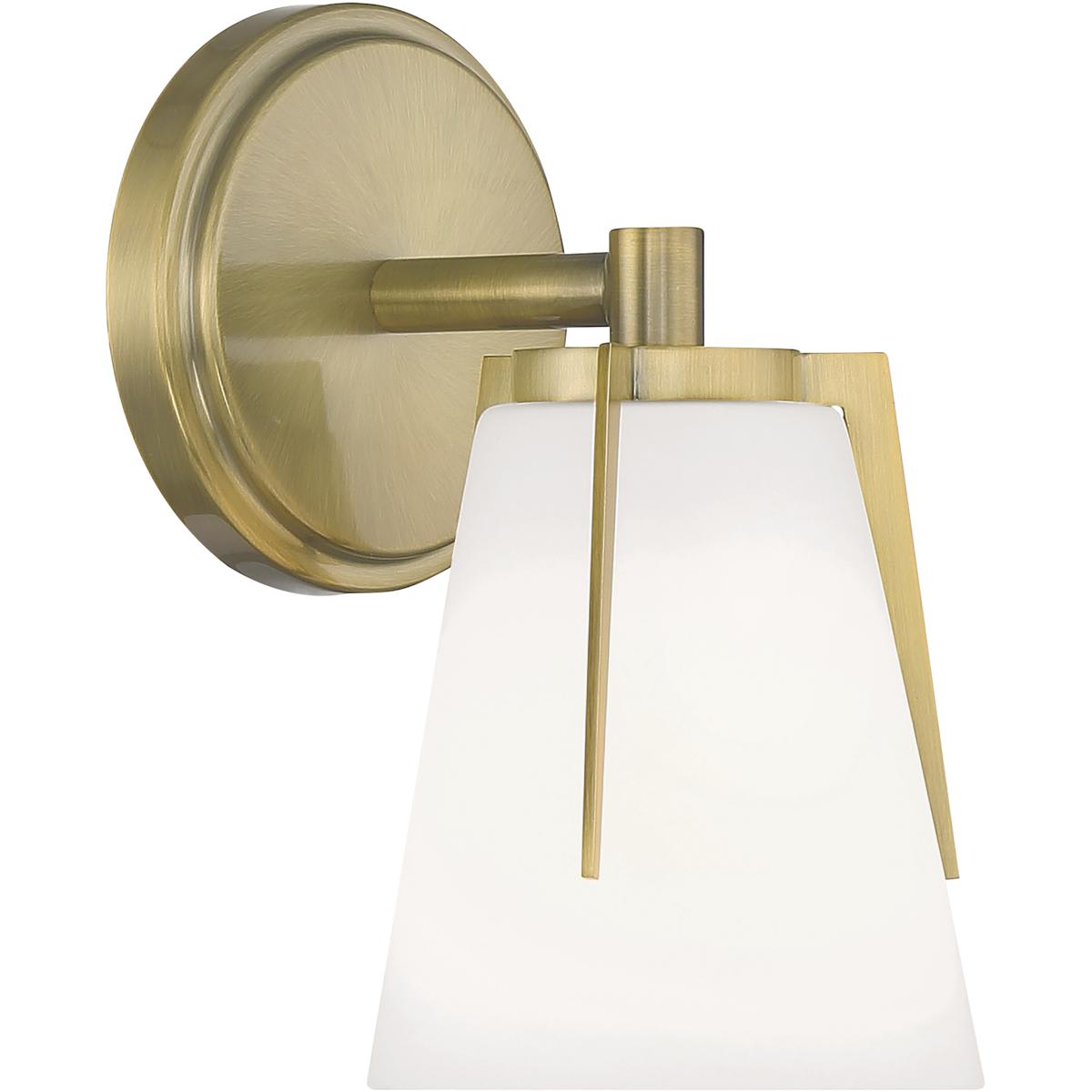 Atlas Lighting and Home - WL11014-BS Allure 1 Light 5 inch Antique Brass Sconce Wall Light