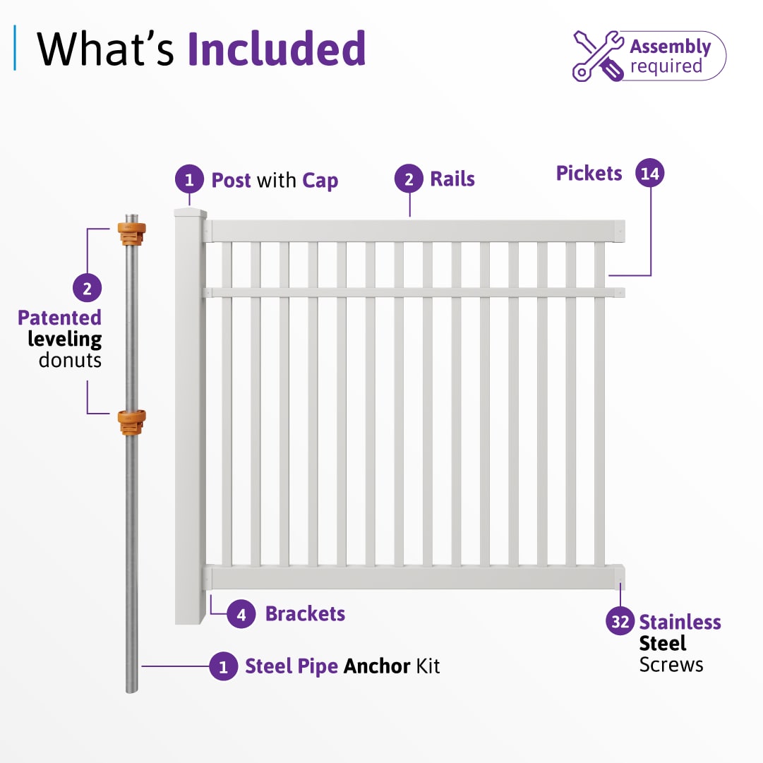 WamBam Fence BL19107 Vinyl-Fence-Panels - View #5