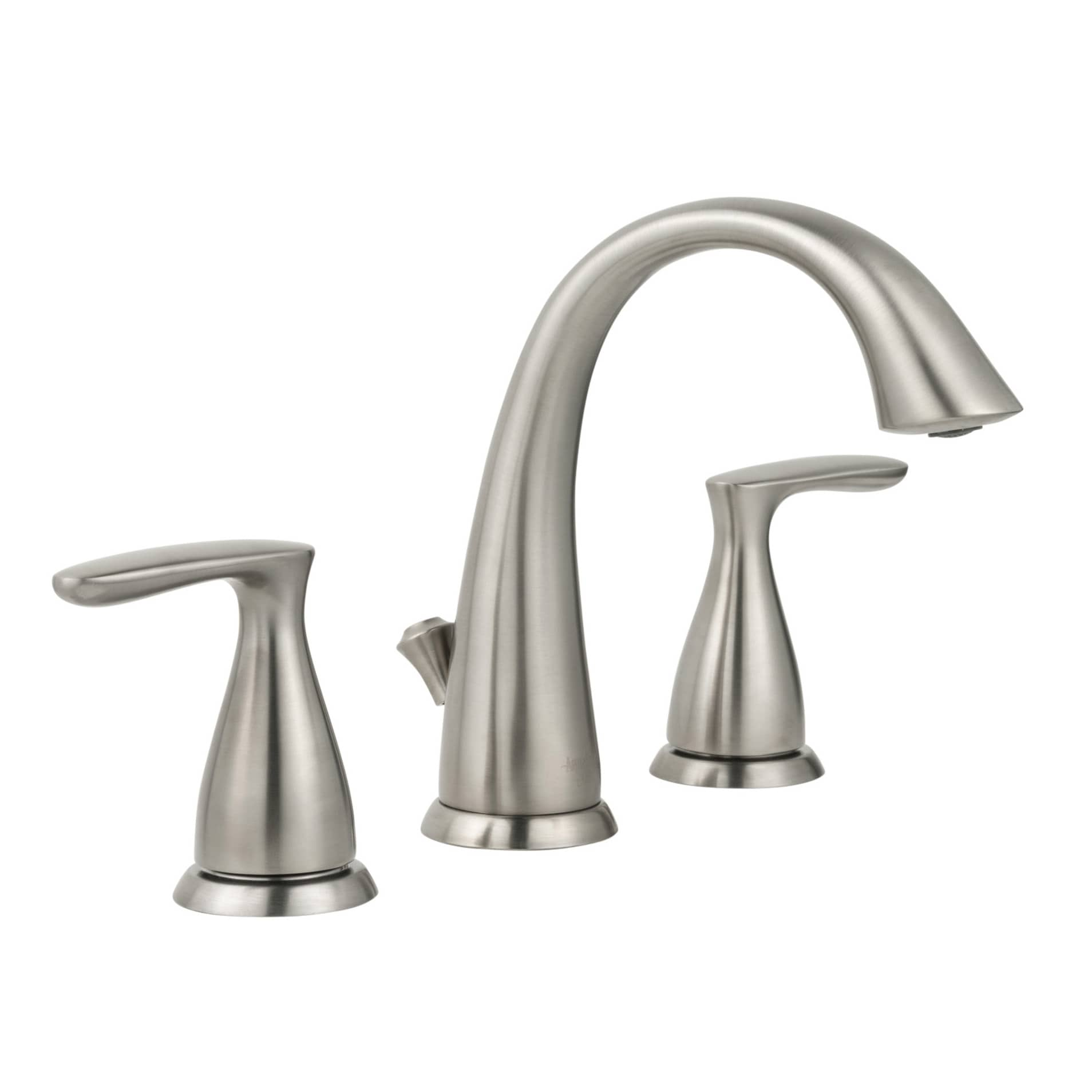 AquaSource Brushed Nickel Widespread 2 Handle WaterSense Bathroom Sink   04361262 