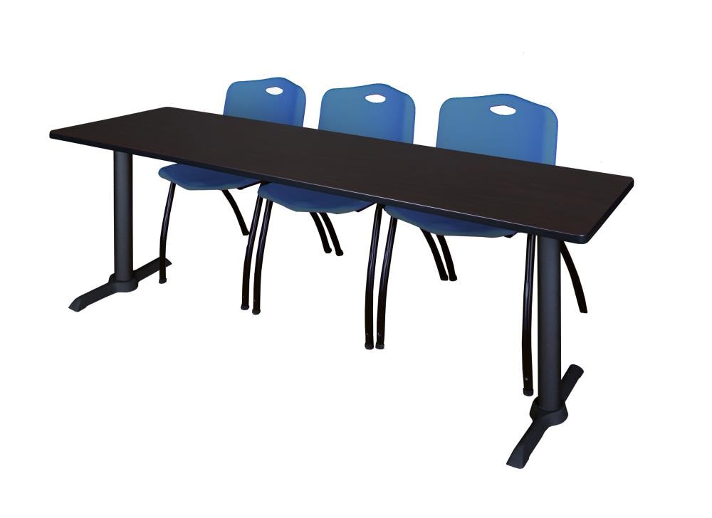 Regency MTRCT8424MW47BE Training Brown 4-Person Training Table (84-in W x 29-in H)