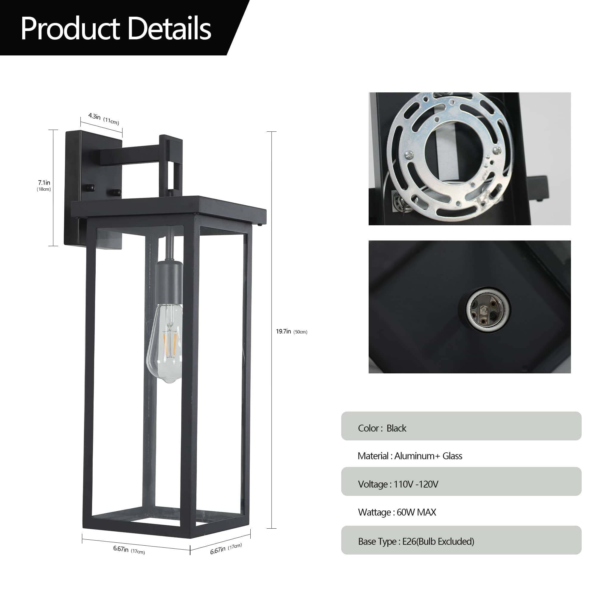 JCFL OL-ELL-21 Outdoor-Wall-Lighting - View #2