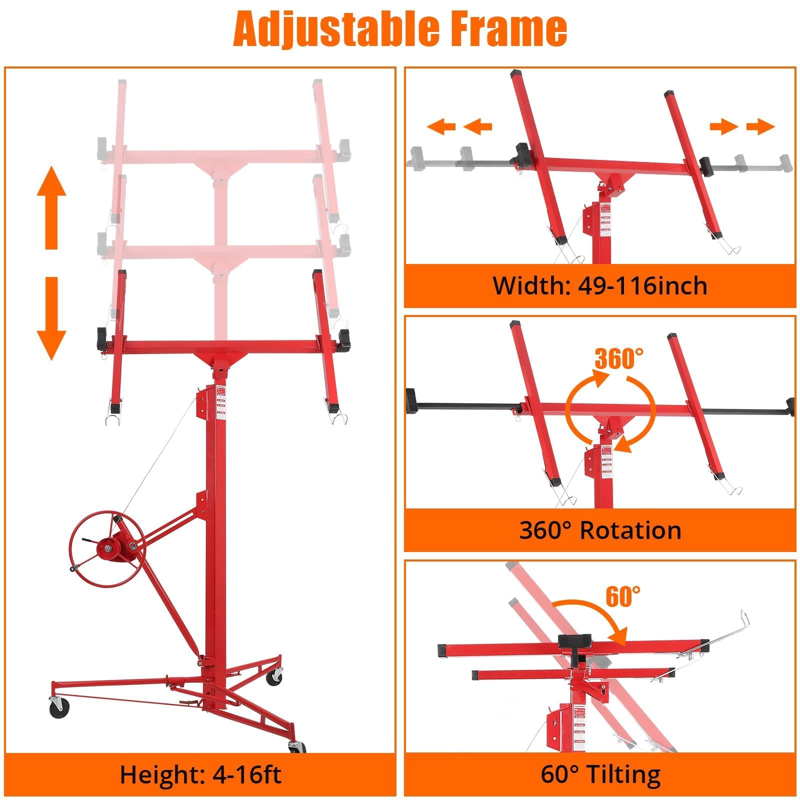 GarveeLife CLJ-NPXJ2N1NJDK3V2 Drywall-Panel-Carriers - View #4