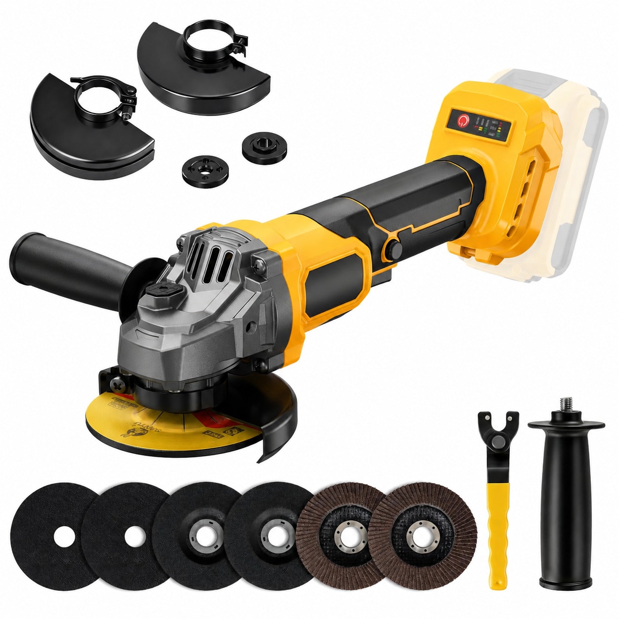 Avid Power 4-1/2 Inch Cordless Angle Grinder Tool Only Brushless 3 Speed #646027191217