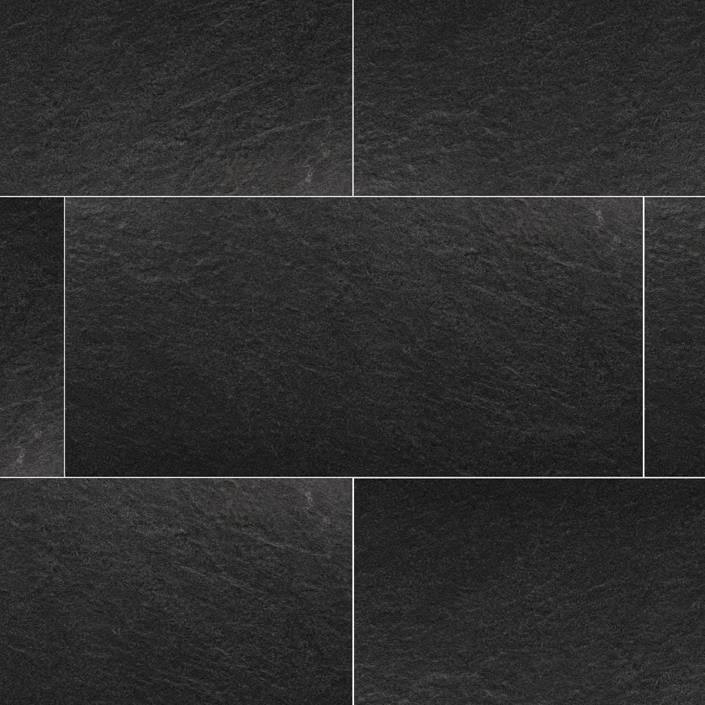 Elida Ceramica LWSSNMS1224 Midnight Sea 12-in x 24-in Matte Porcelain Cement Look Floor and Wall Tile (2.582-sq. ft/ Piece)