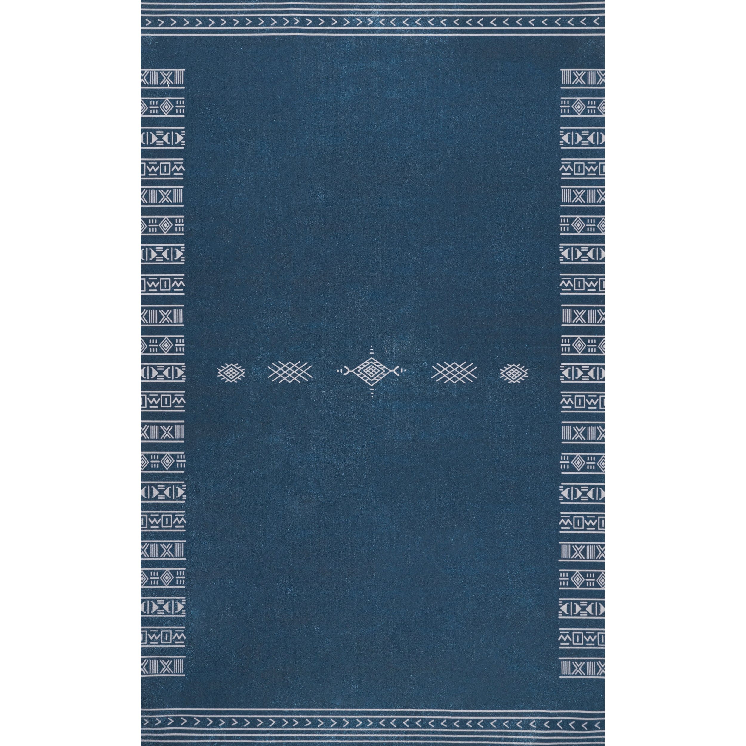 nuLOOM HJAU29A-2608 Aurora 2 x 8 (ft) Loomed Polyester Navy Rectangular Indoor Geometric Machine washable Runner rug