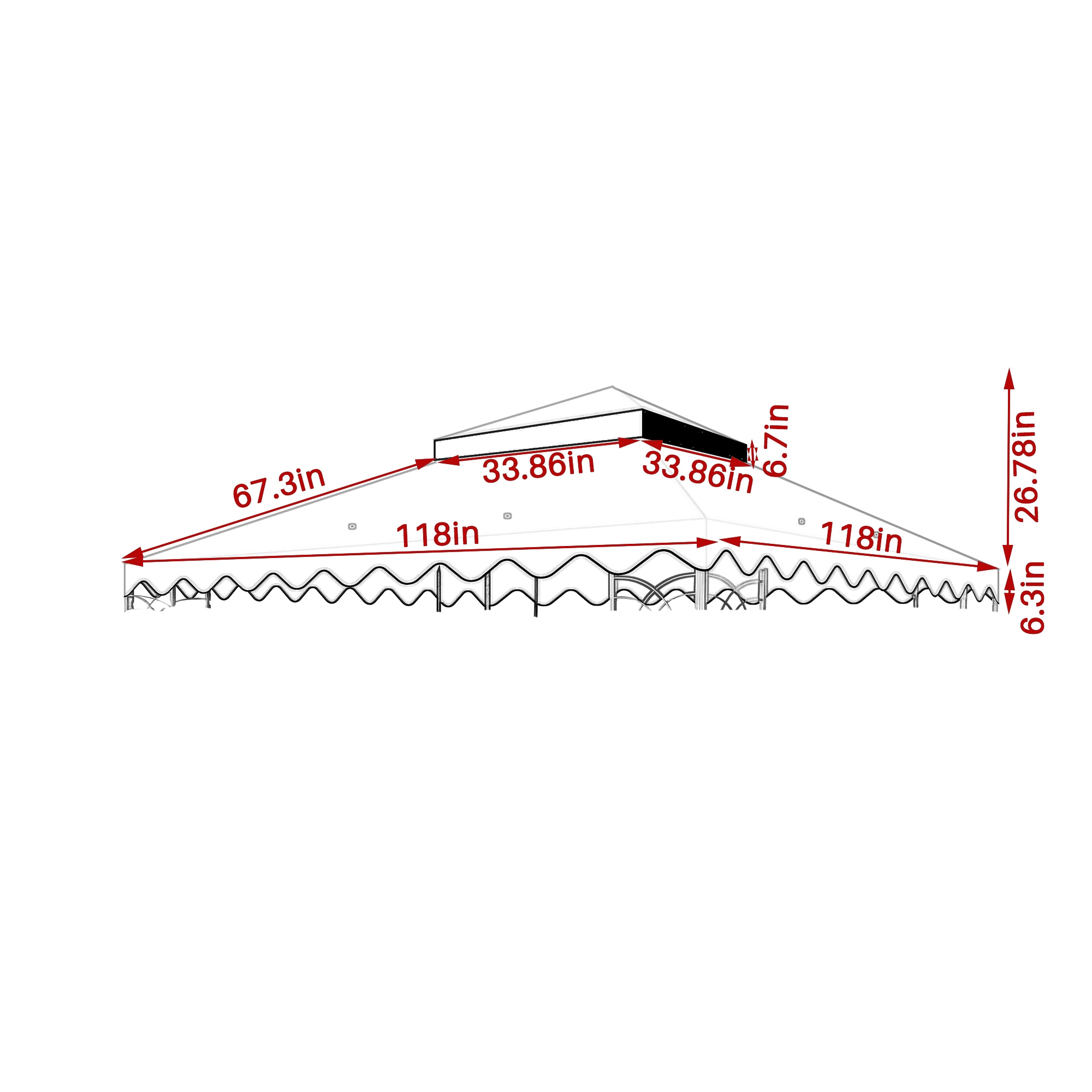 AAZJ BYO-105849 Gazebo-Parts-Accessories - View #4