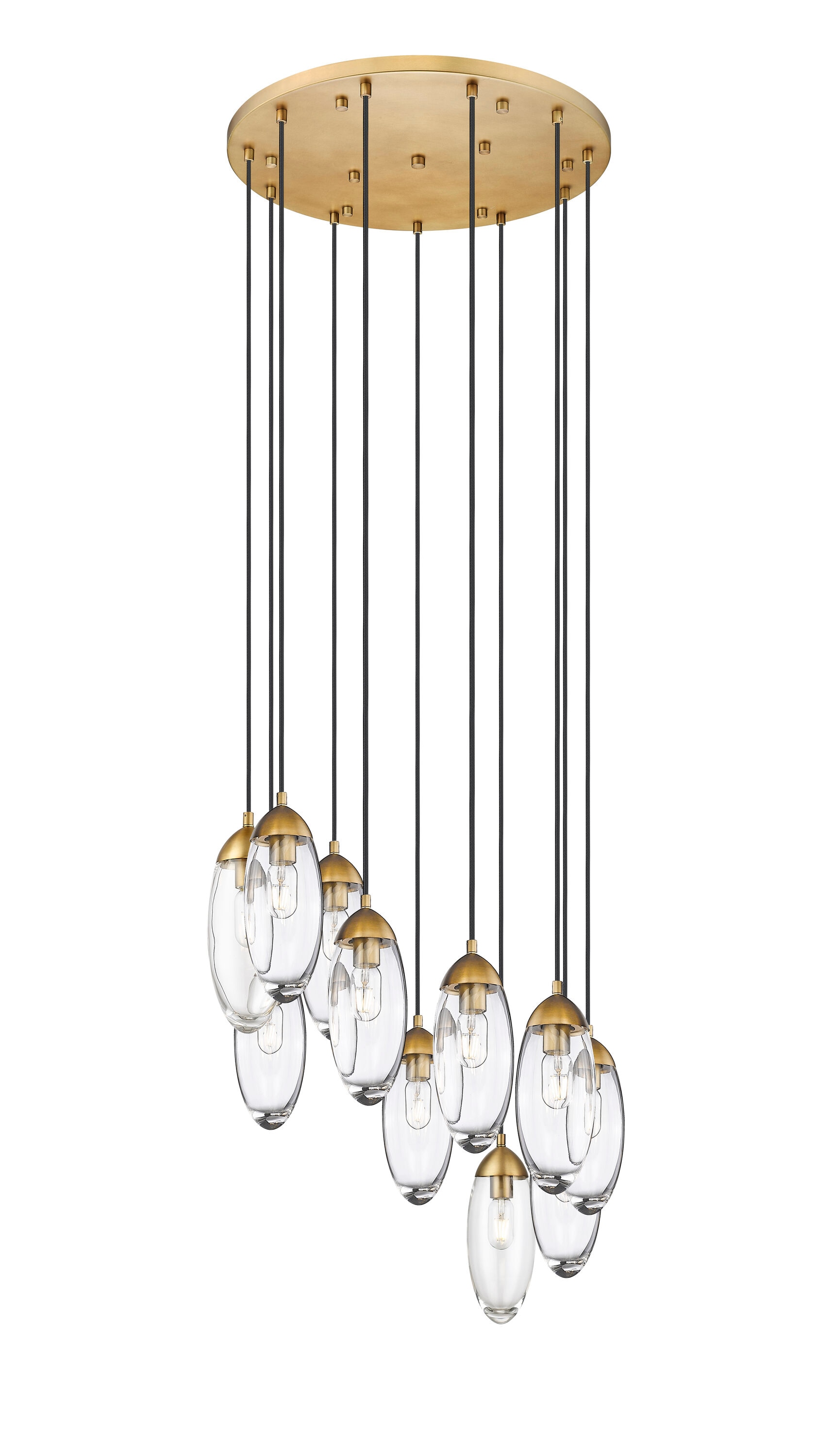 Z-Lite 651P-11R-RB Arden 11 -Light Oil-rubbed Brass Modern/contemporary For Use in Bedrooms, Dining Rooms, Foyers, Kitchens, Living Rooms Chandelier