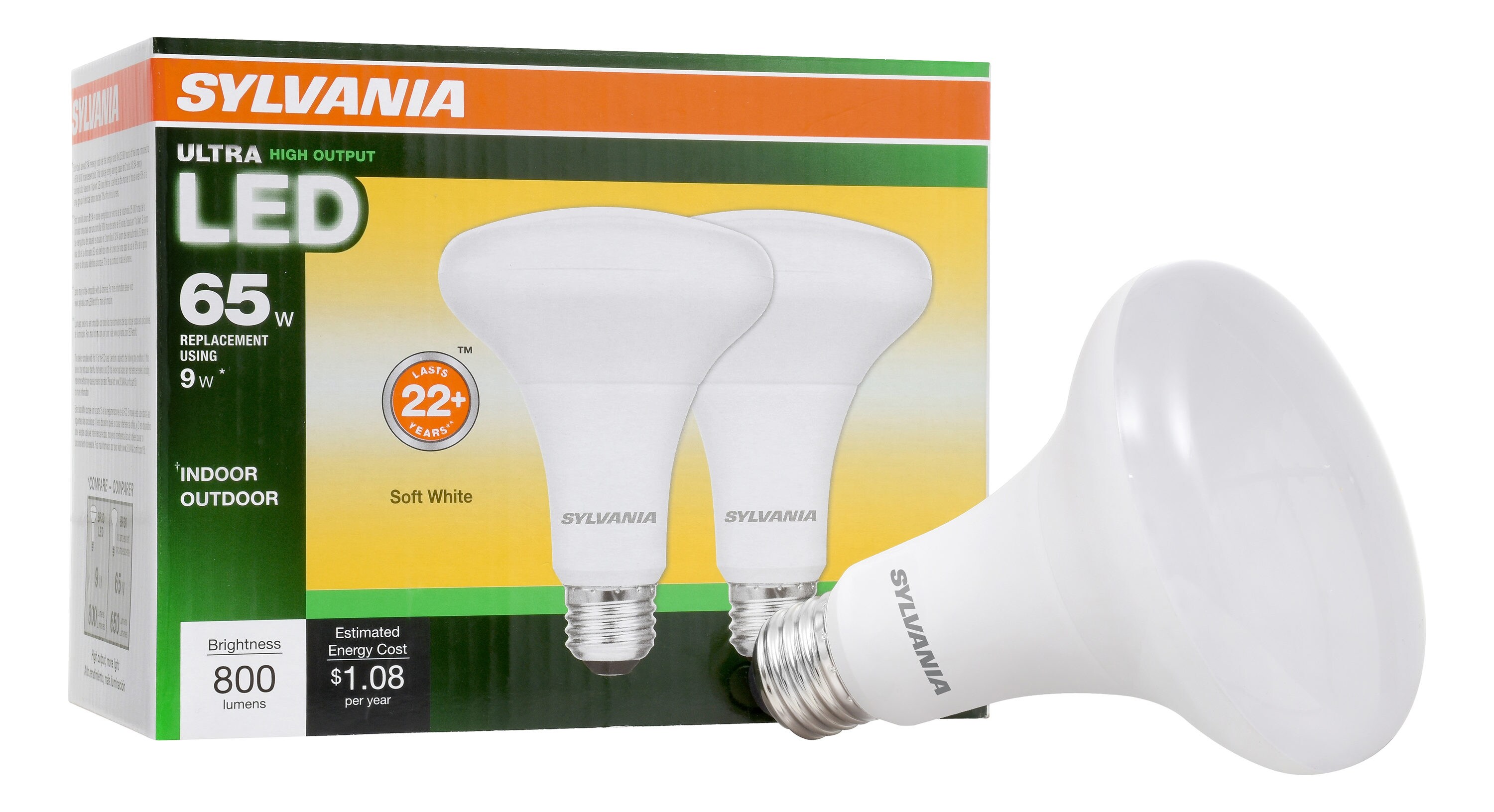 sylvania ultra high output led 65w 800 lumens