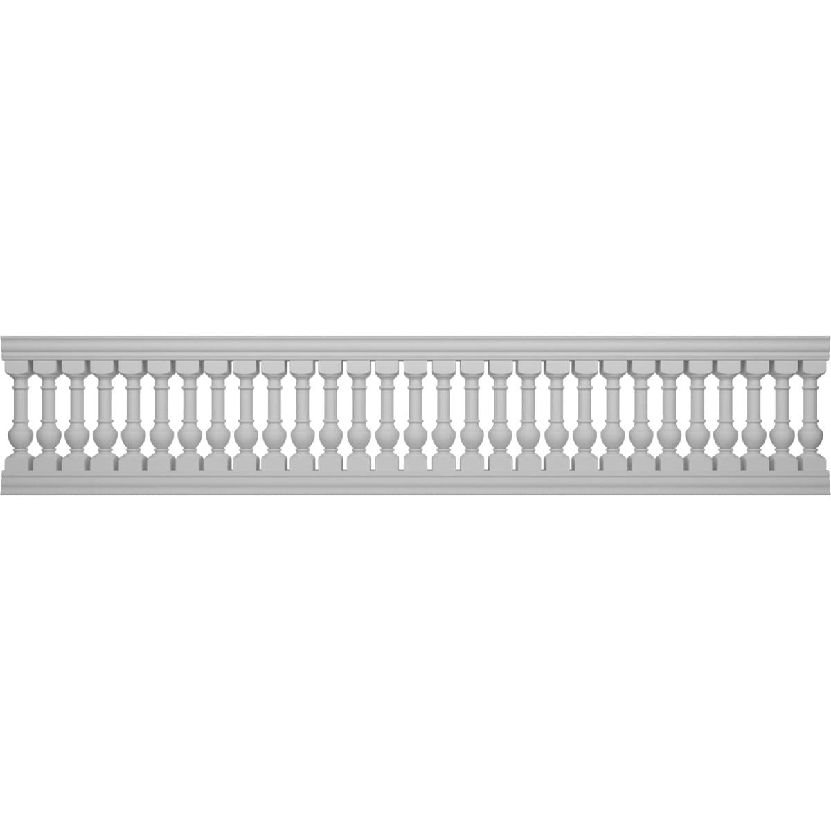 Ekena Millwork BALK38X180YOG FiberThane 16-Feet x 38-Inches York Fiberglass Deck Rail Kit