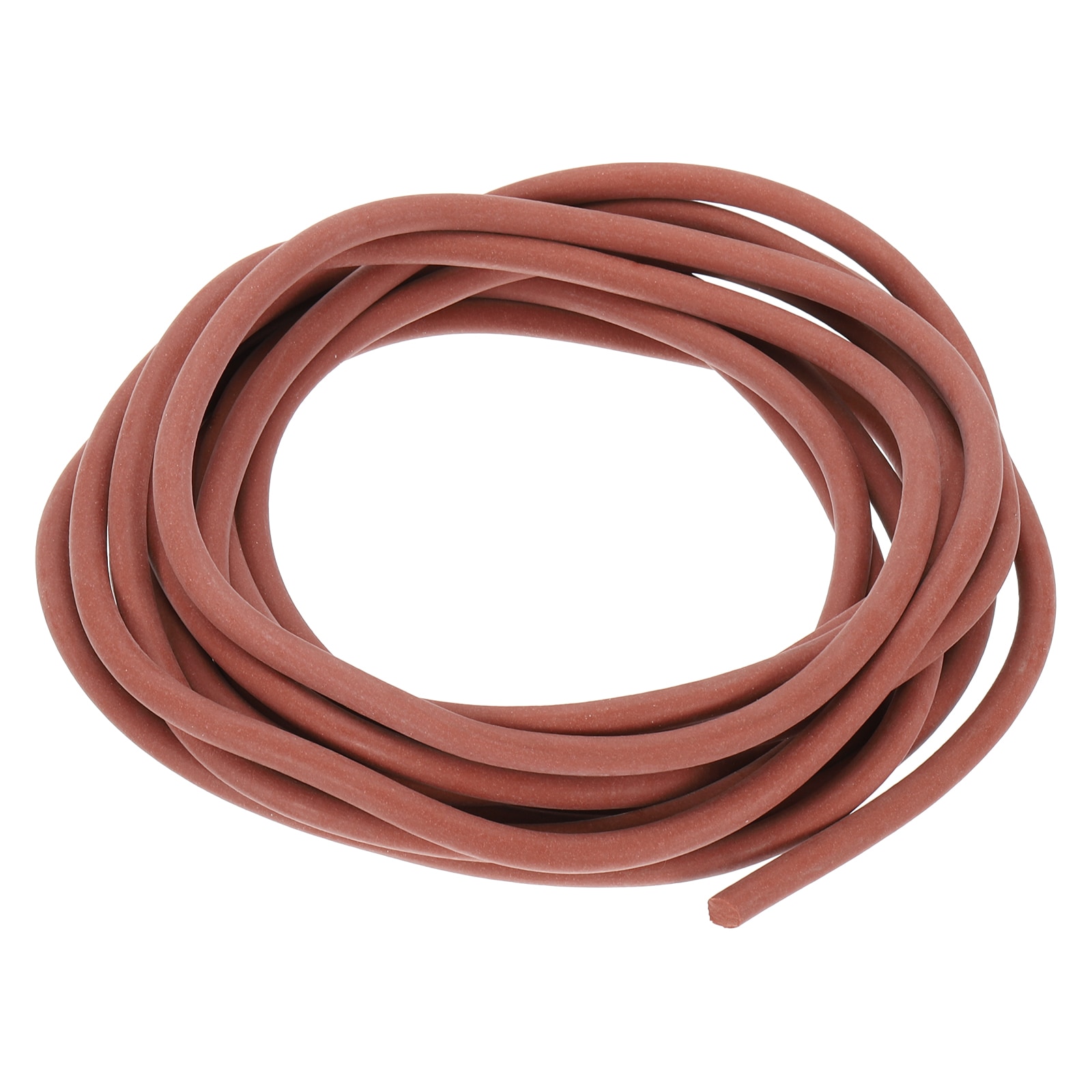 PATIKIL Silicone Foam Seal Strip 5Meters 6mm Dia Round High Density Solid Sponge Rubber Weather Stripping Cord for Sealing Gap Blocker Insulation Red