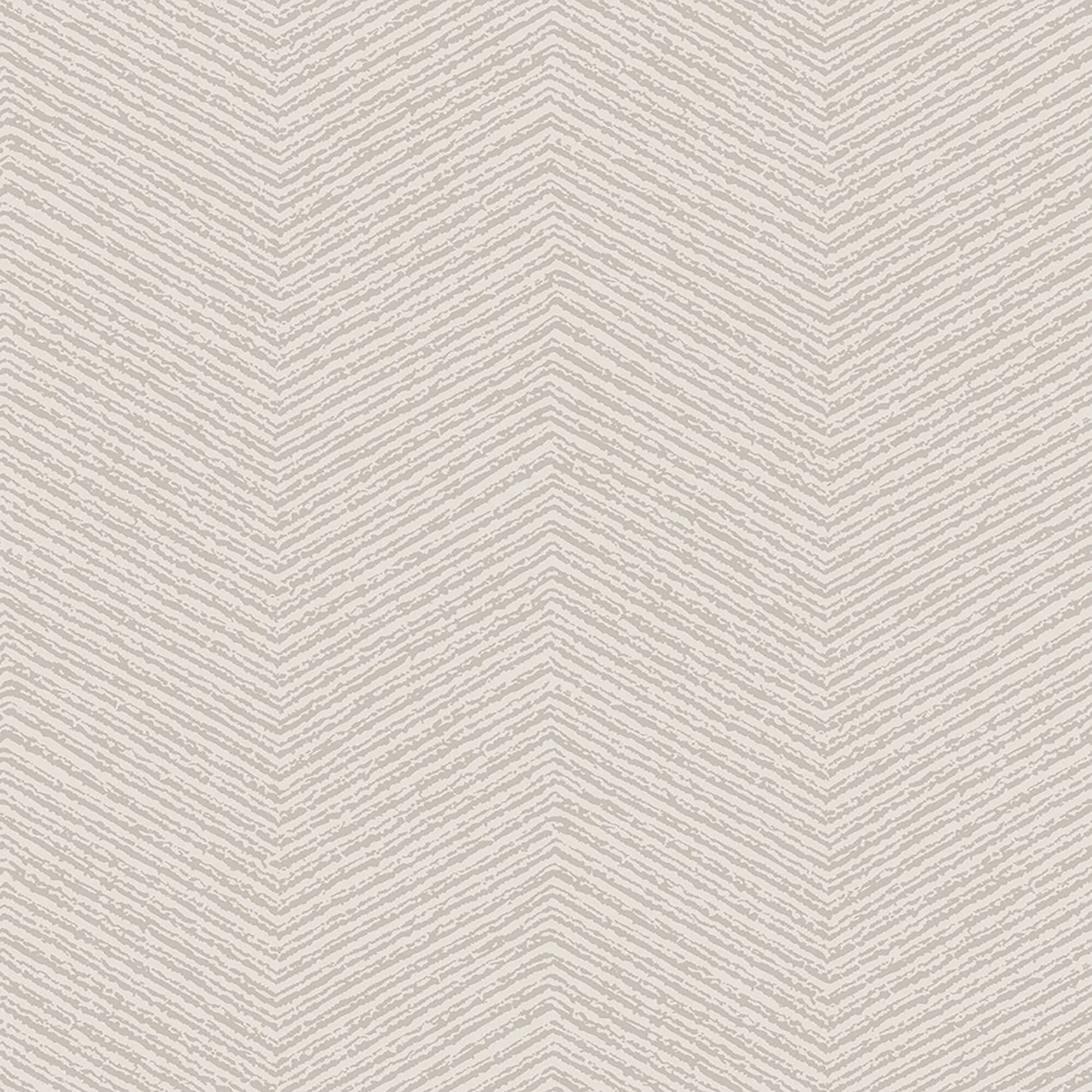 Natural Cream Chevron Textured Non-Woven Wallpaper Roll