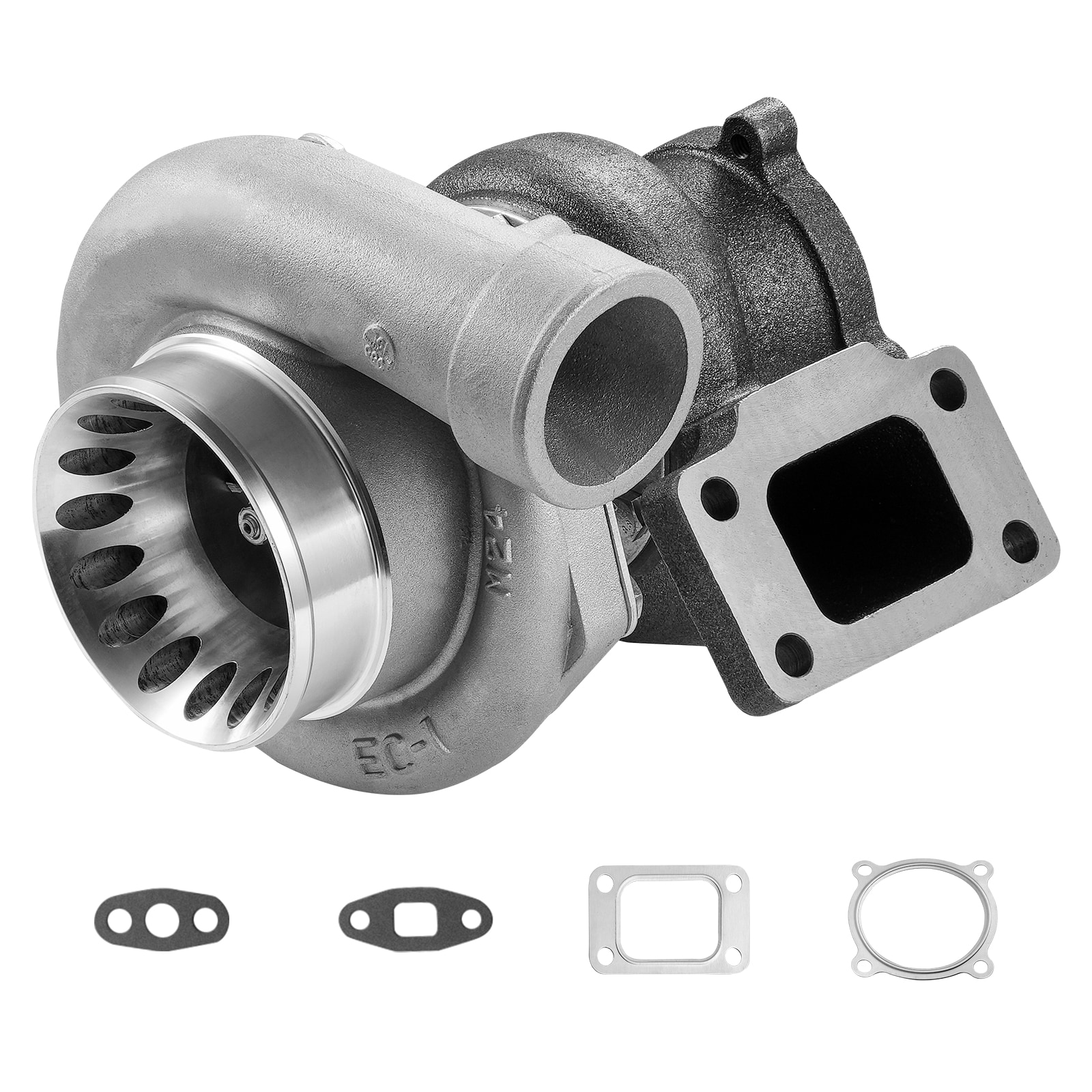 SVOPES SVOPESWLZYQZJ09685V0 Turbo Turbocharger with Gasket Kit. Turbo Charger Replacement for Car Engines. Compatible with 2.5L-6.0L Engine Displacements. Heat Resistance Engine Turbocharger with K418 Alloy Impeller