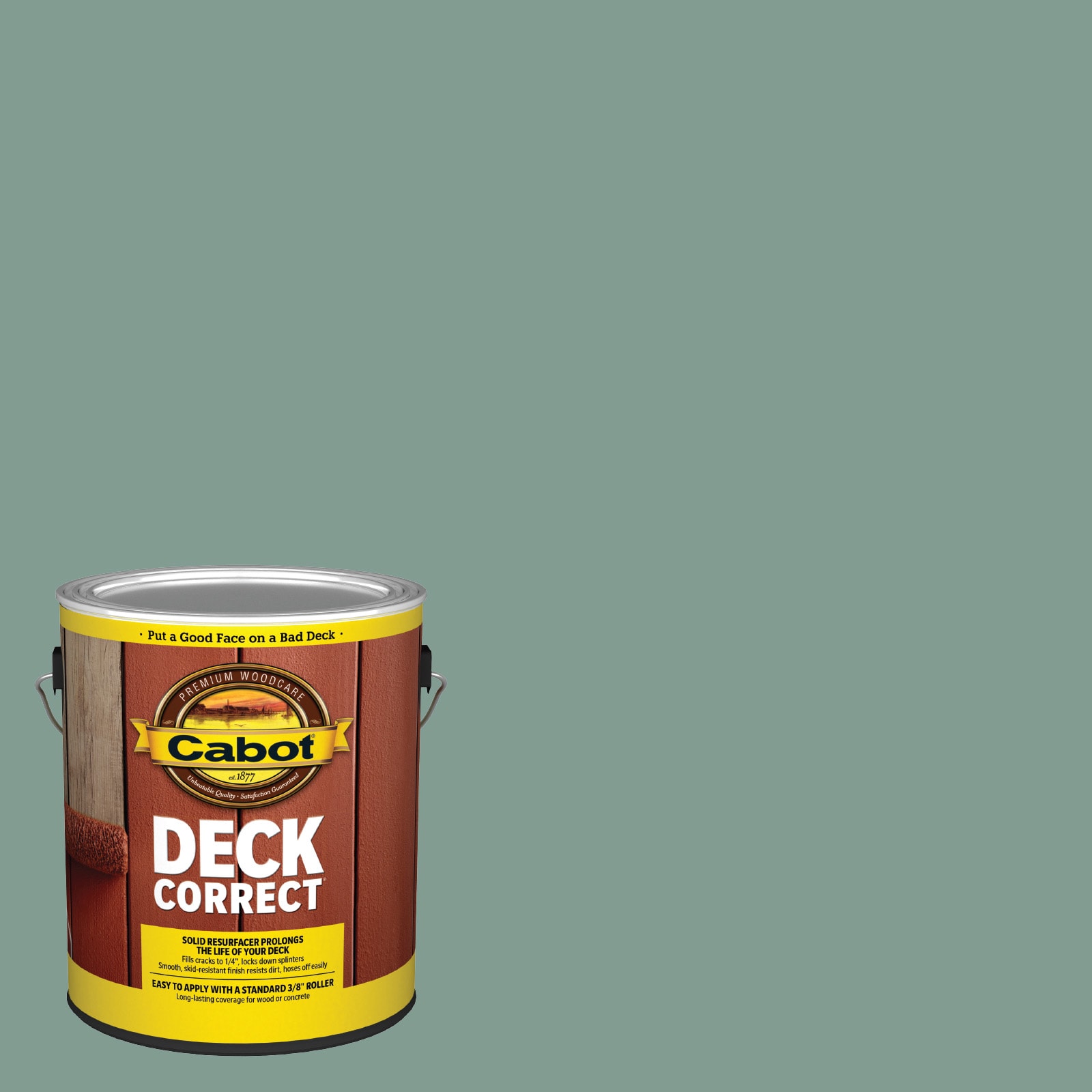 Cabot VICTORY GRAY-1028101 DeckCorrect Victory Gray Solid Exterior Wood Stain and Sealer in One ( 1-gallon )