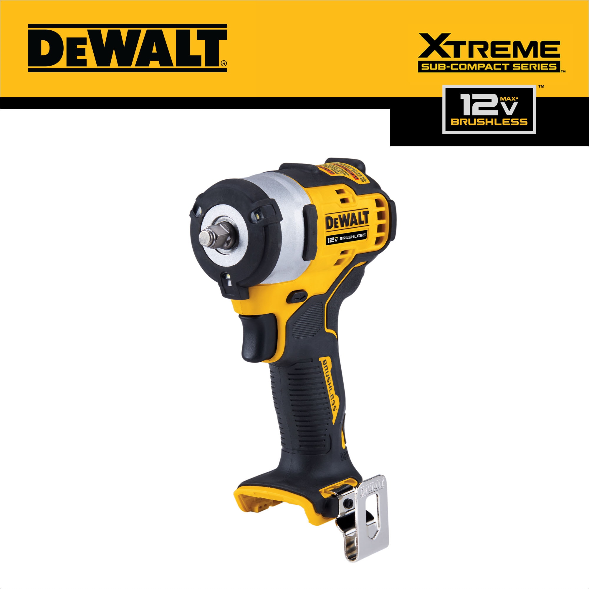 DEWALT XTREME 12-volt Max Variable Speed Brushless 3/8-in Drive Cordless  Impact Wrench (Bare Tool) in the Impact Wrenches department at