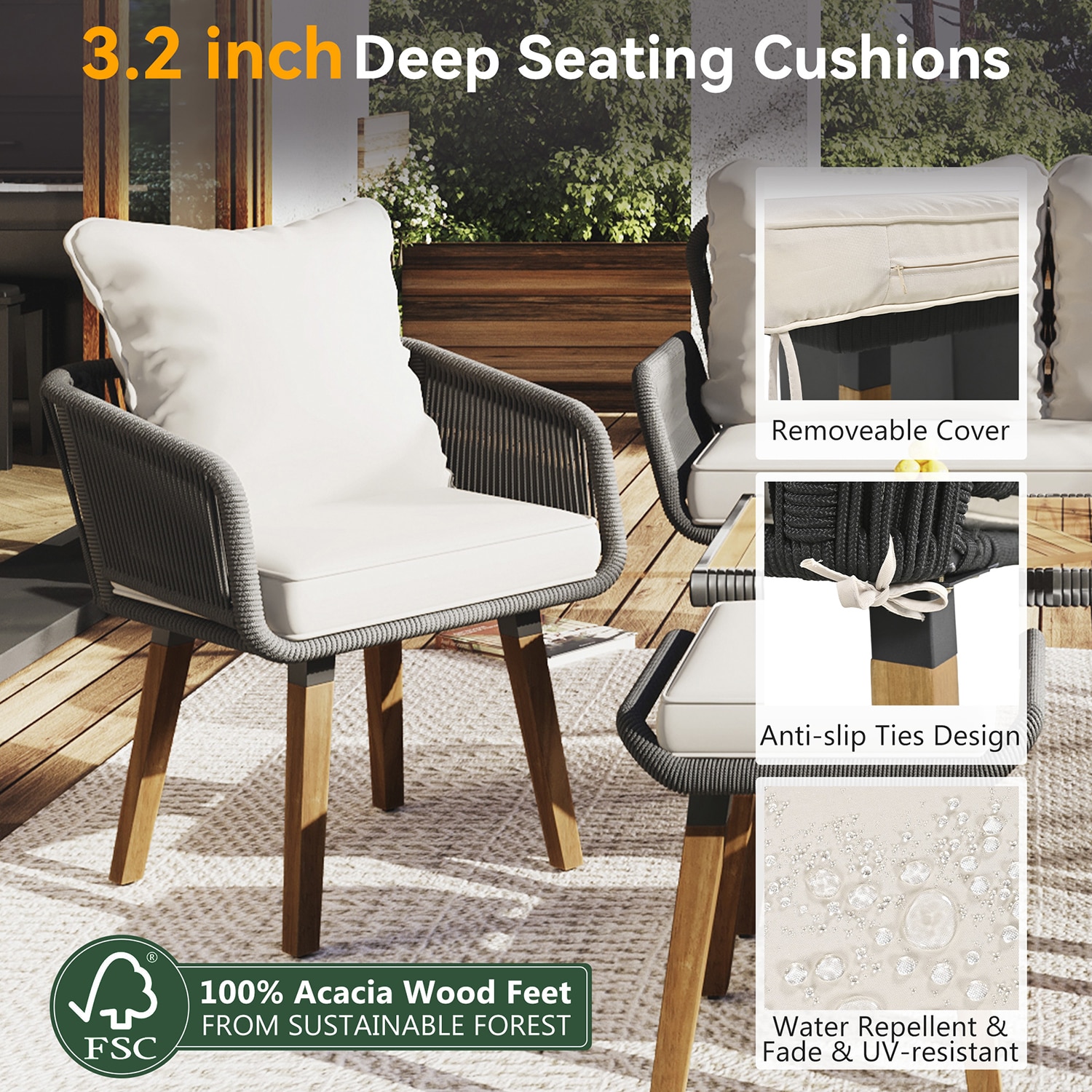 Bybafun YA0100154 Patio-Conversation-Sets - View #2