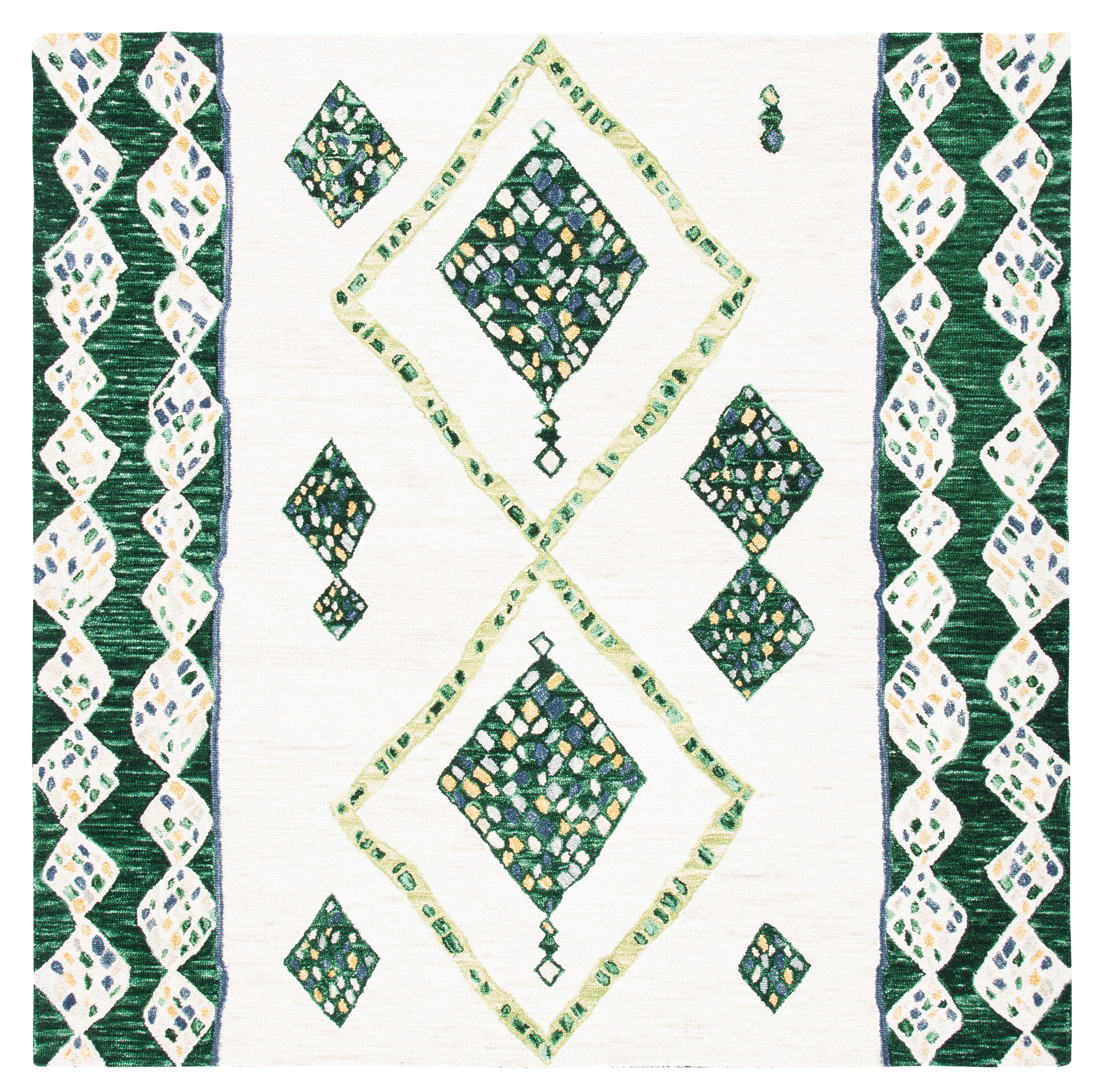Ivory Whisper Hand-Tufted Wool 7' Square Area Rug