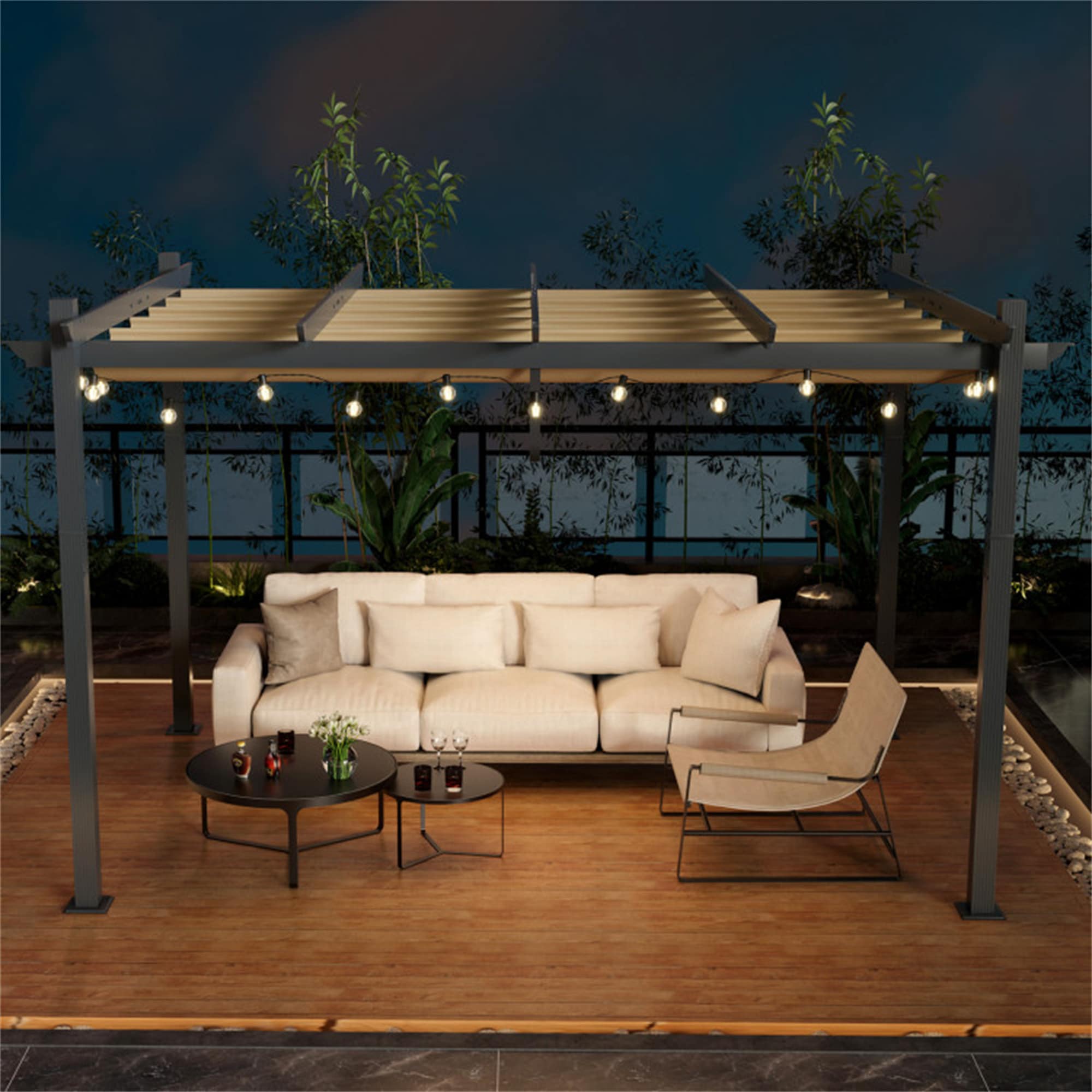 BABOOM BOM-10911BE-CO Wood-Resin-Gazebos - View #3