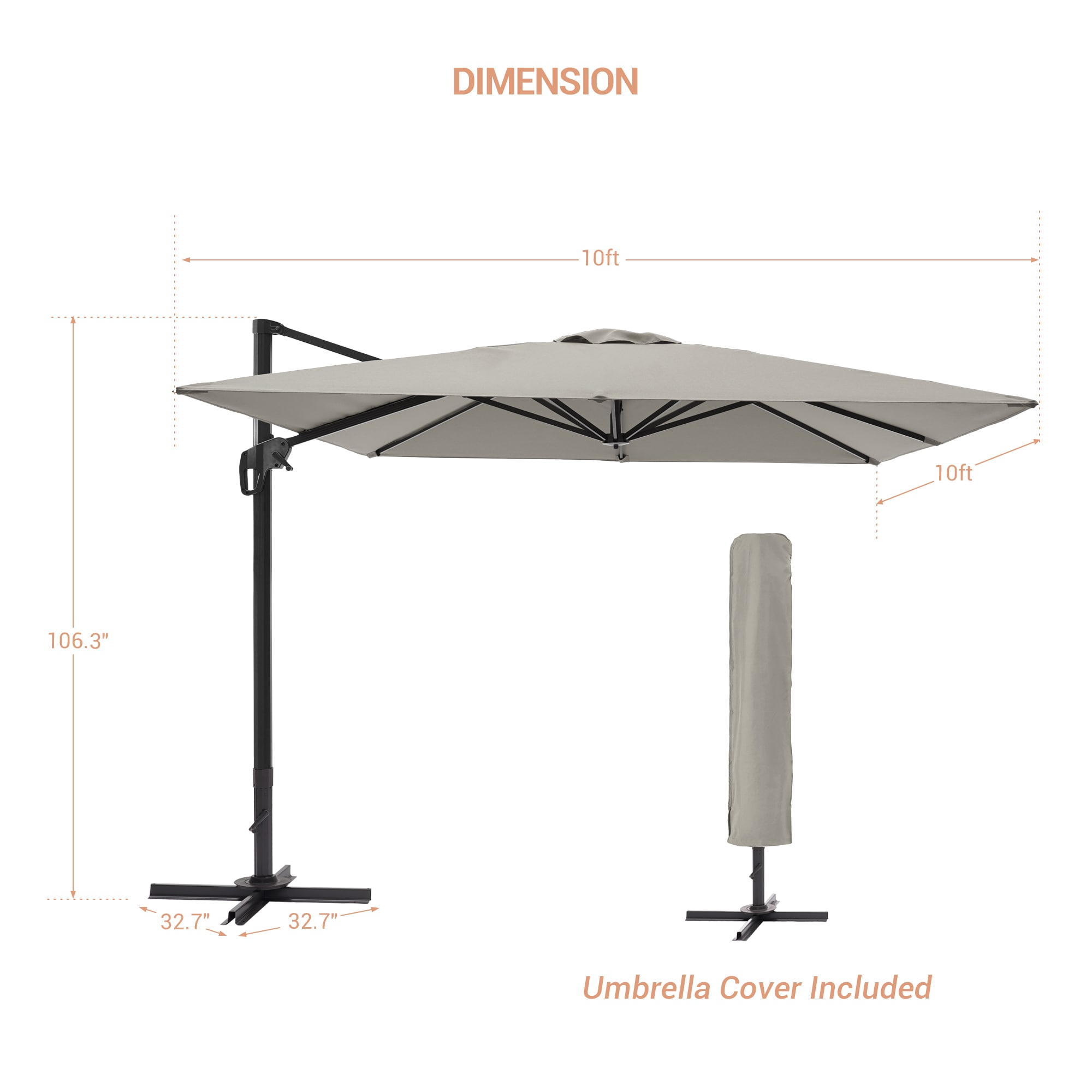 ACEGOSES LW-1010-GY Umbrellas-2 - View #5